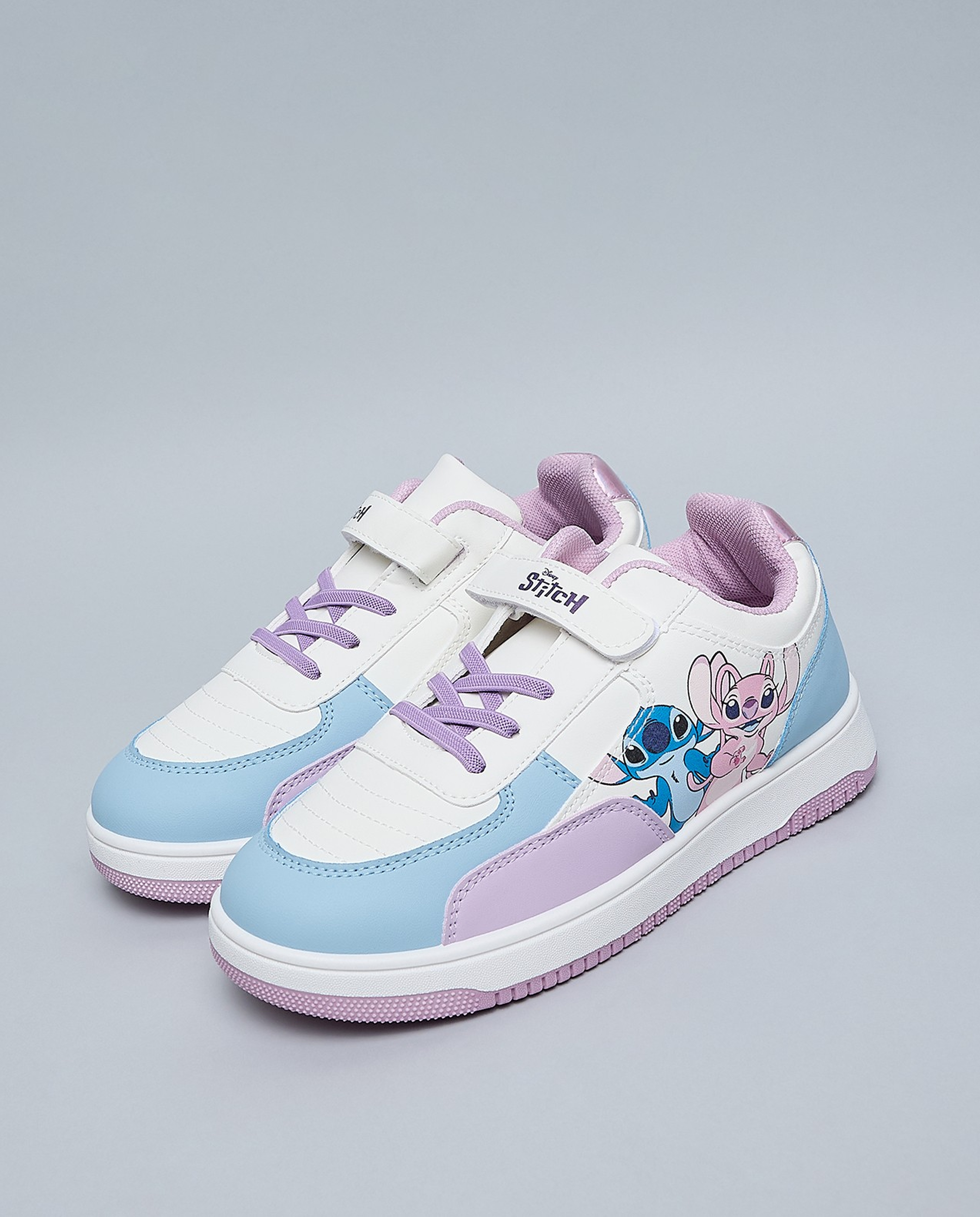 Stitch & Angel Printed Velcro Closure Sneakers