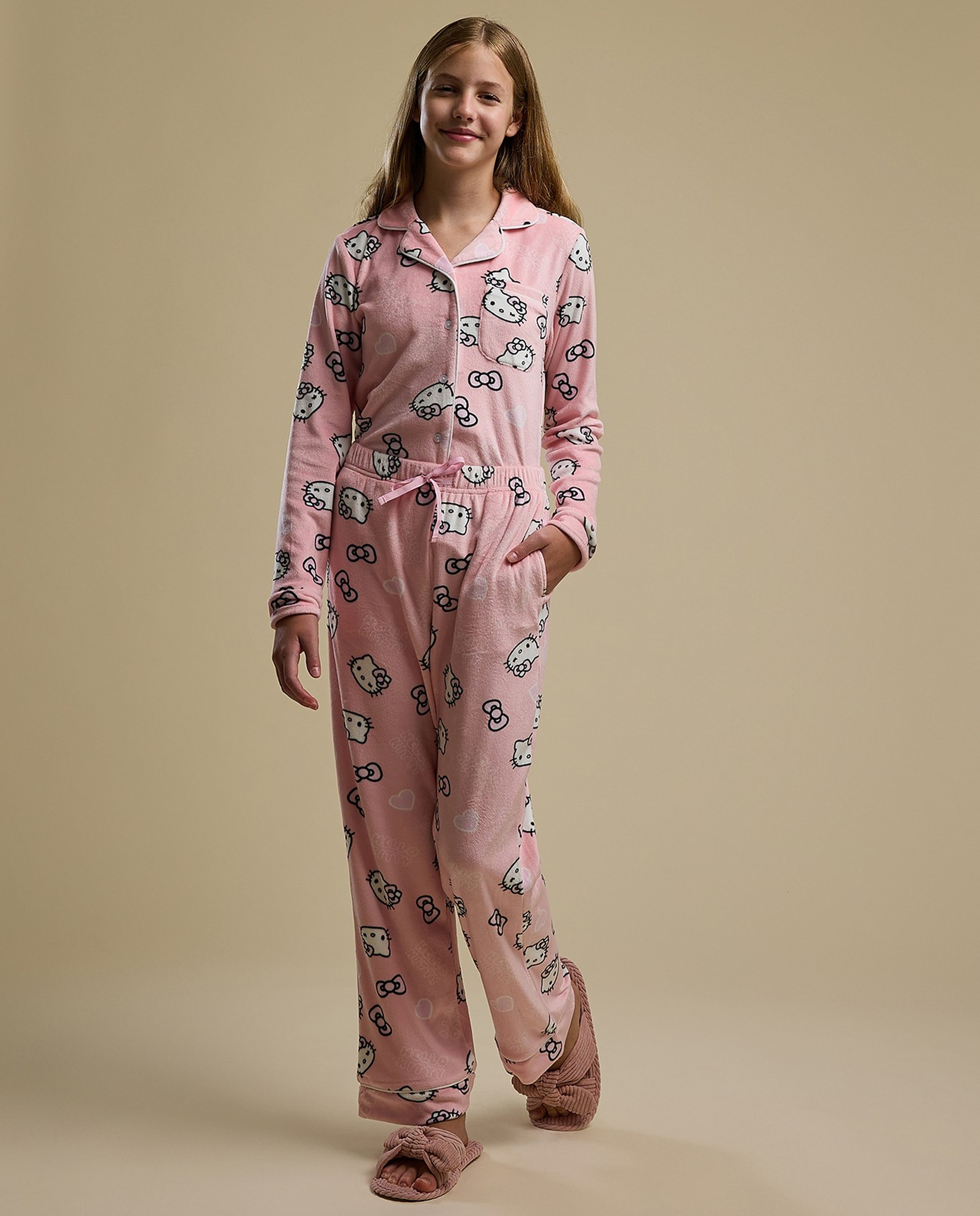 Printed Long Sleeves Pyjama Set