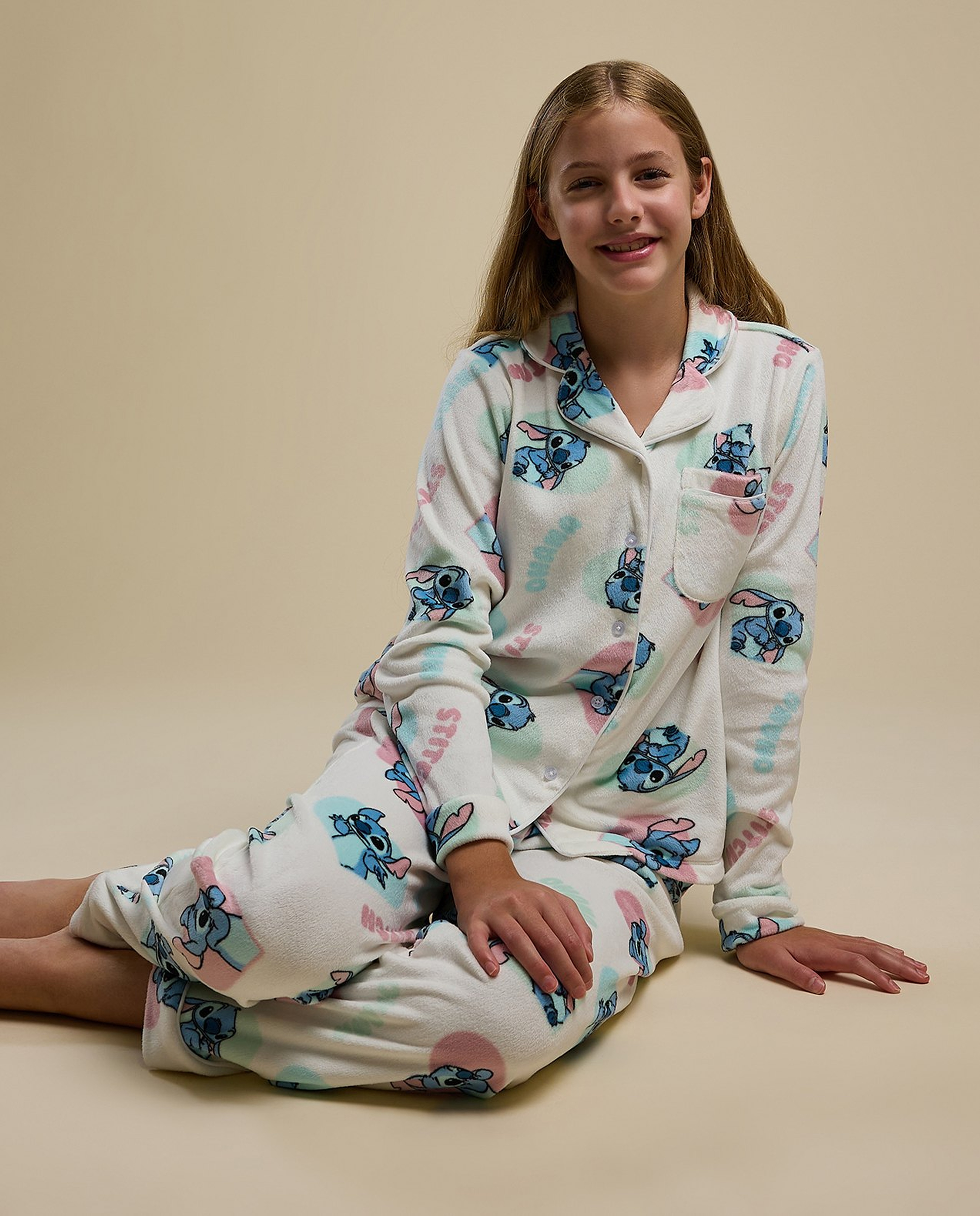 Printed Long Sleeves Pyjama Set