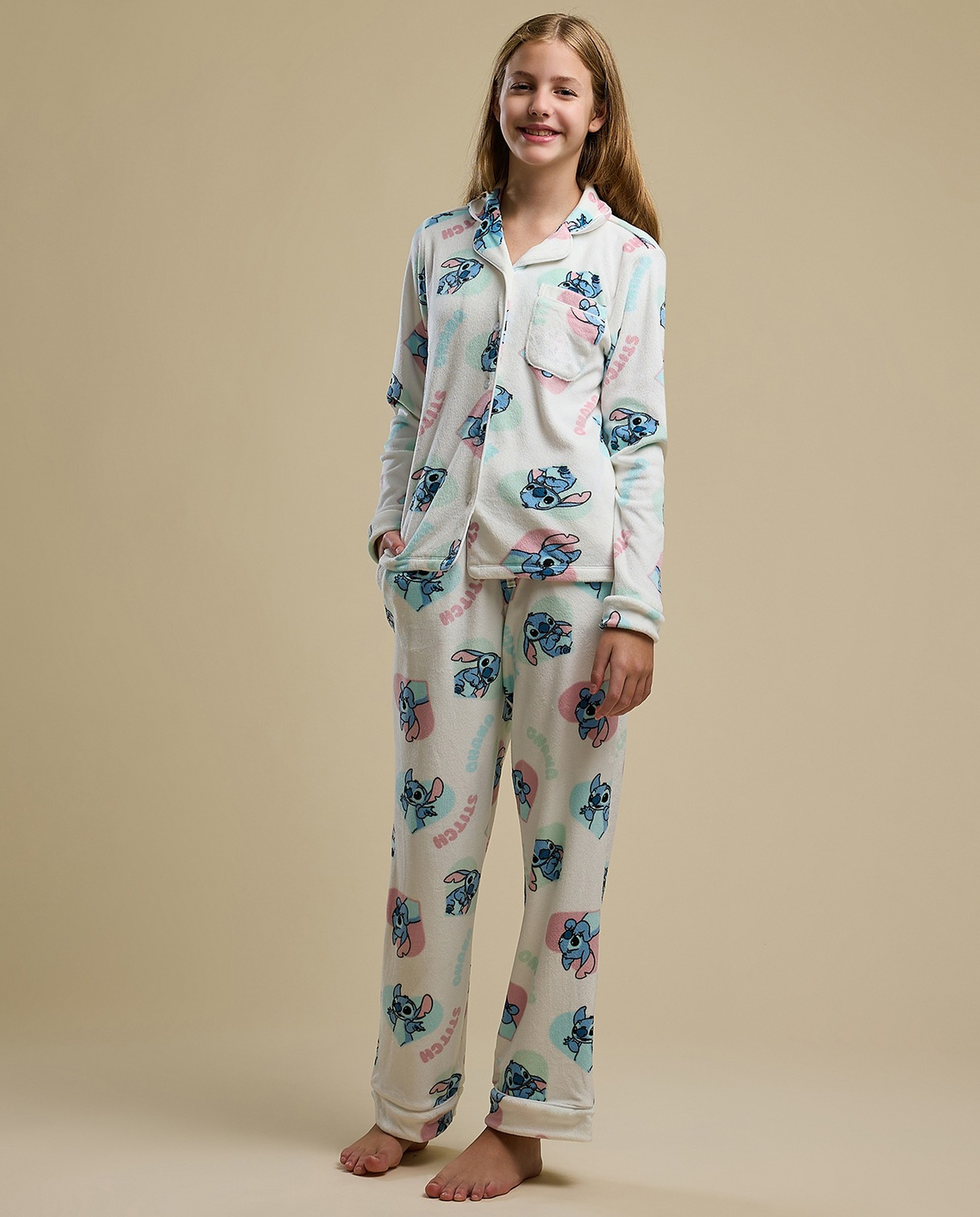 Printed Long Sleeves Pyjama Set