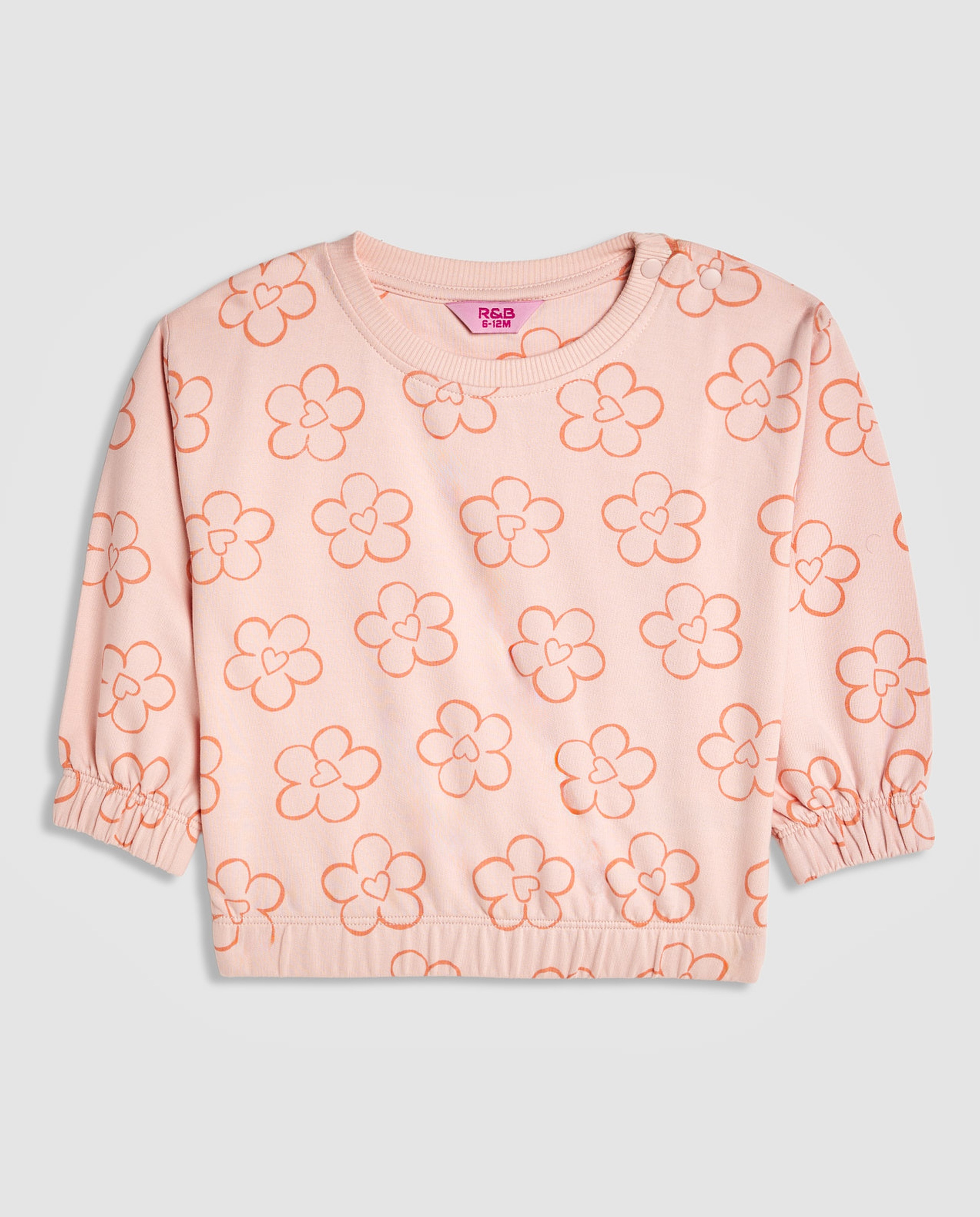 Printed Sweatshirt and Joggers Set