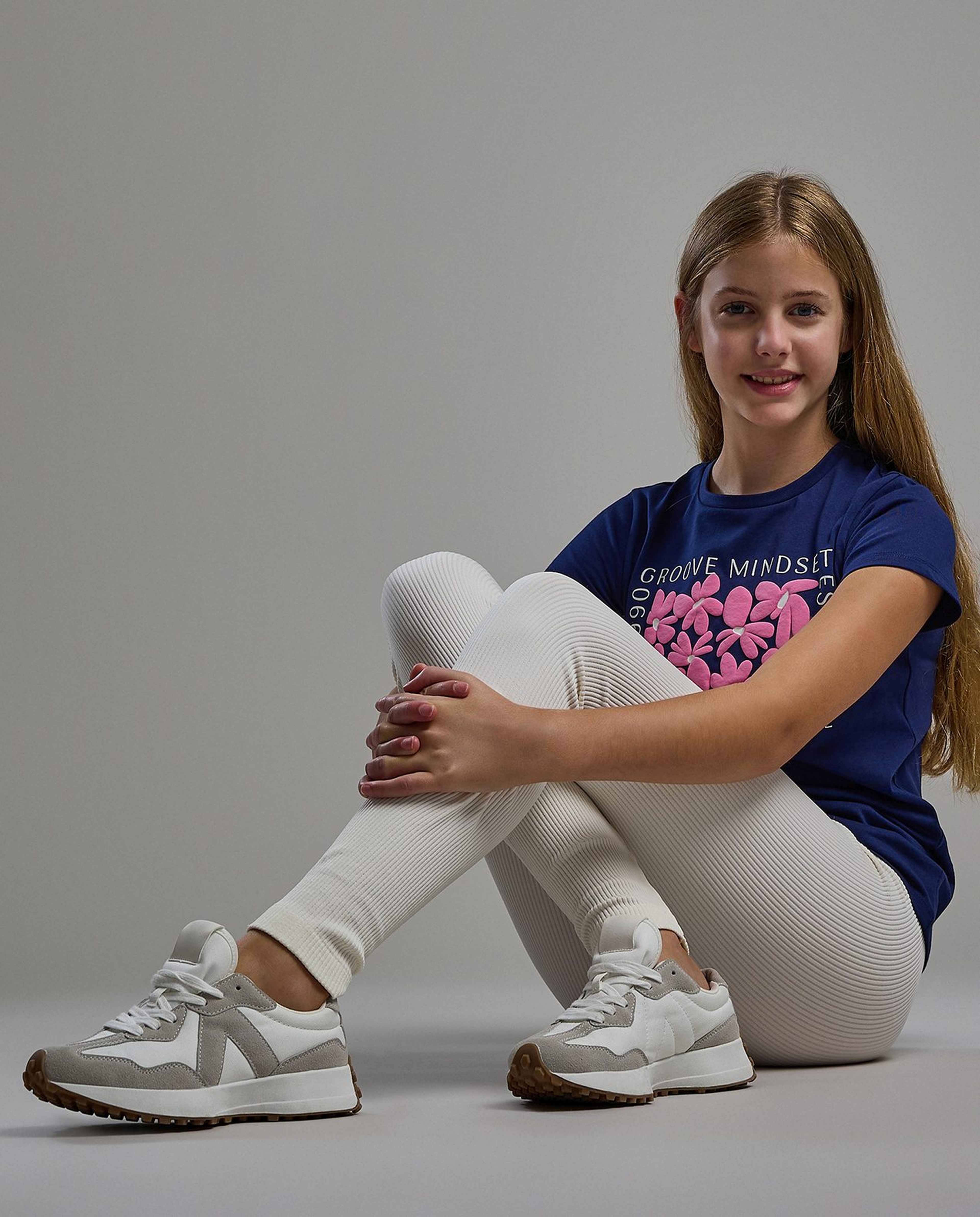 Ribbed Leggings with Elastic Waist