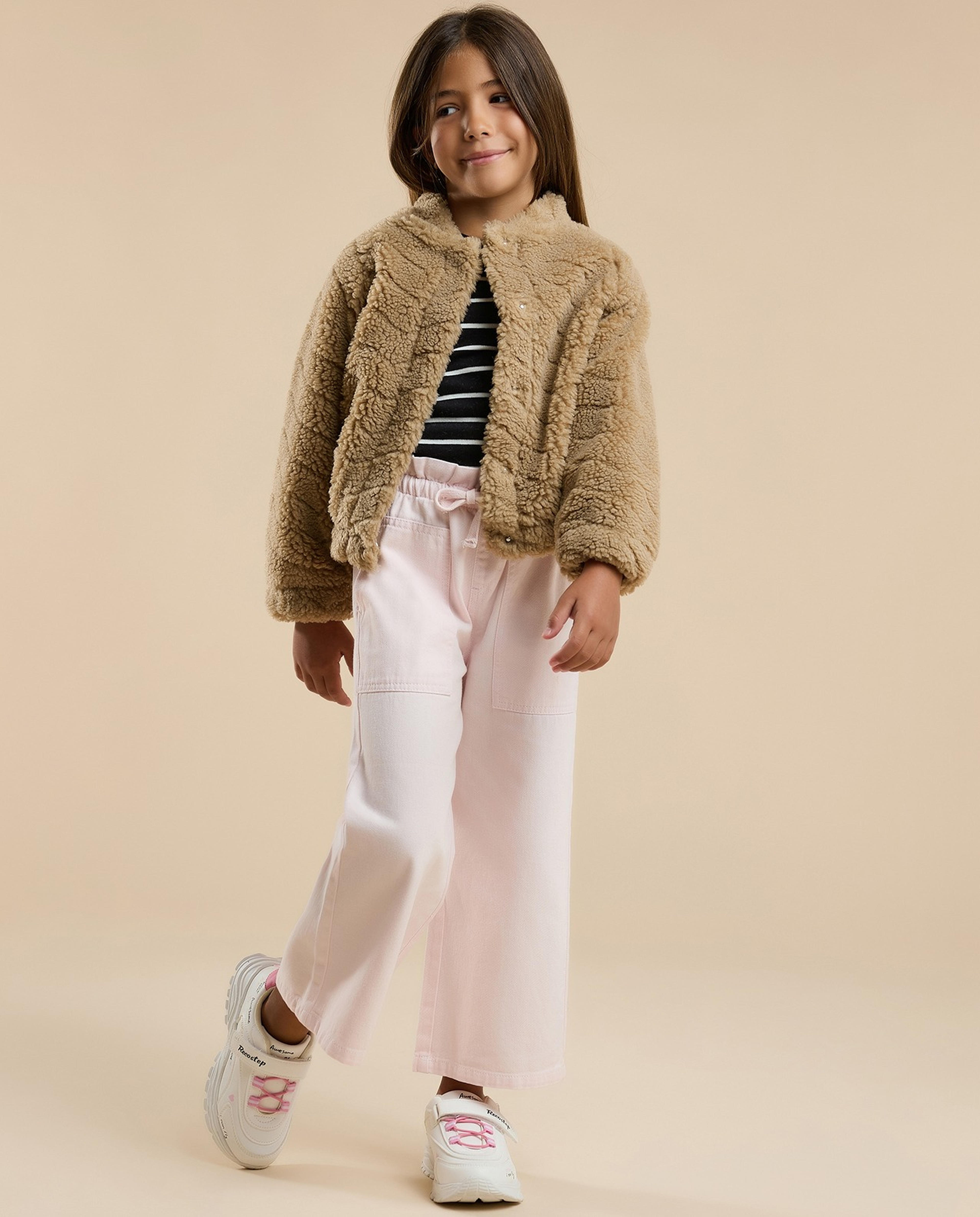 Sherpa Jacket with Zipper Closure