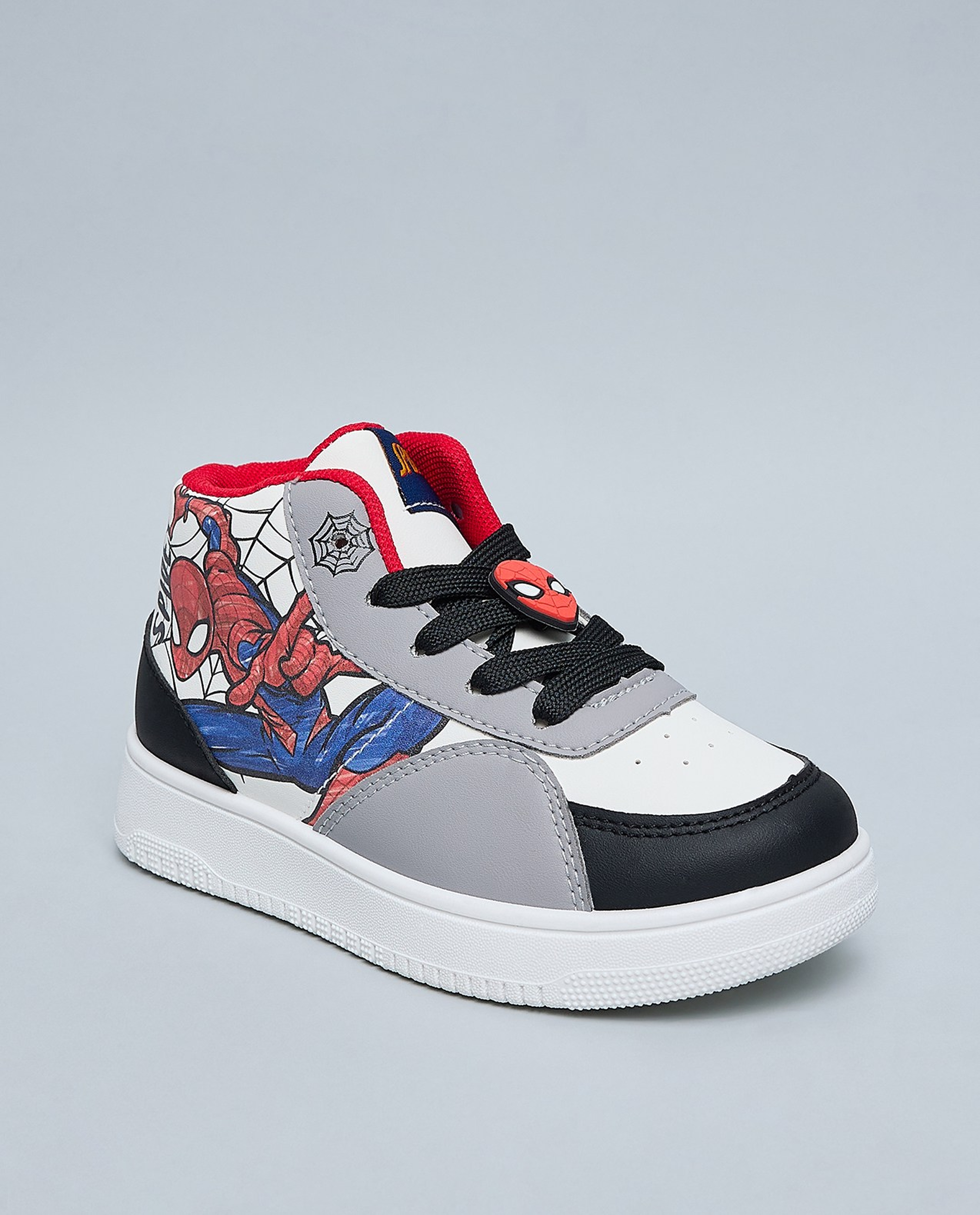 Spiderman Printed High Top Sneakers