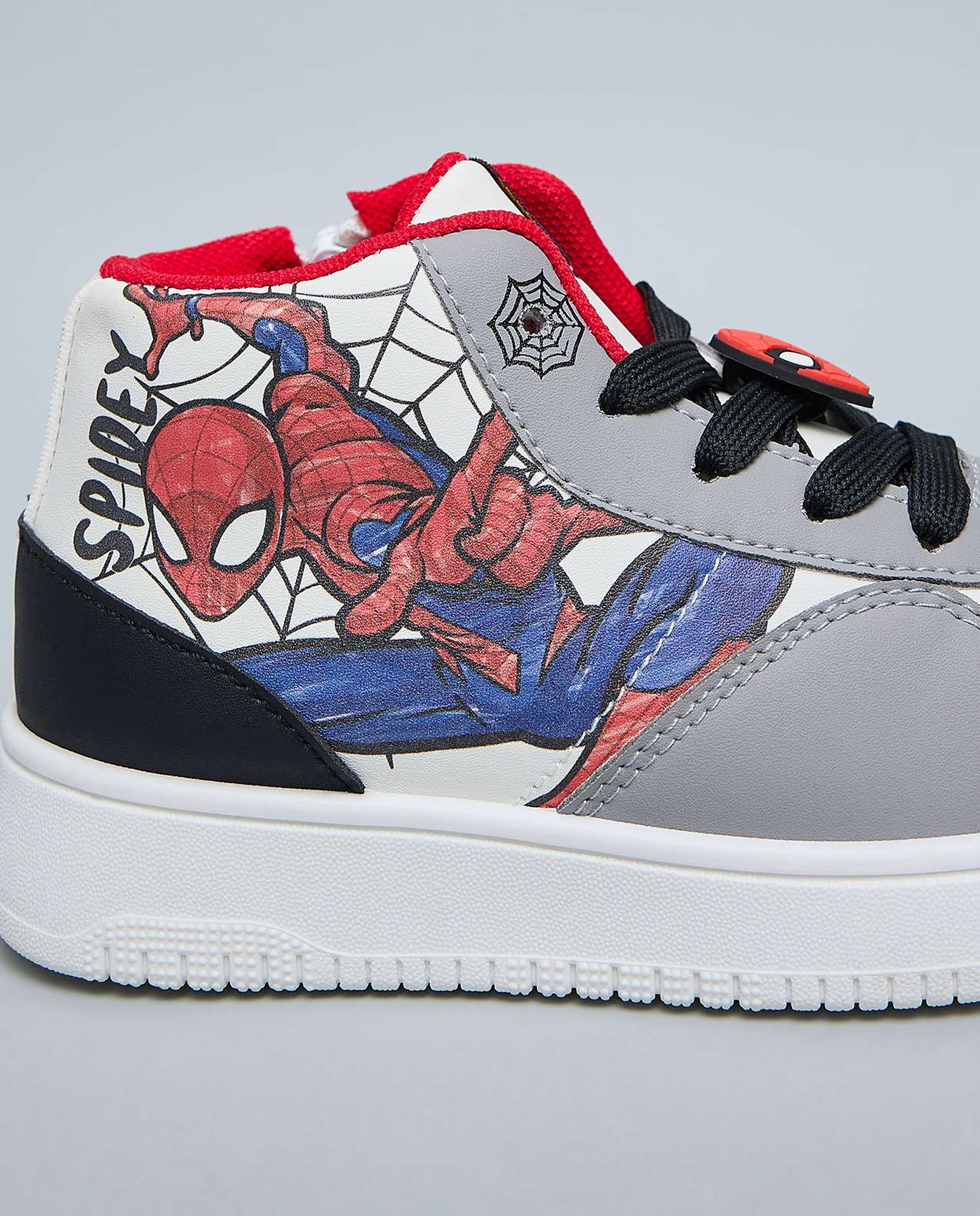 Spiderman Printed High Top Sneakers