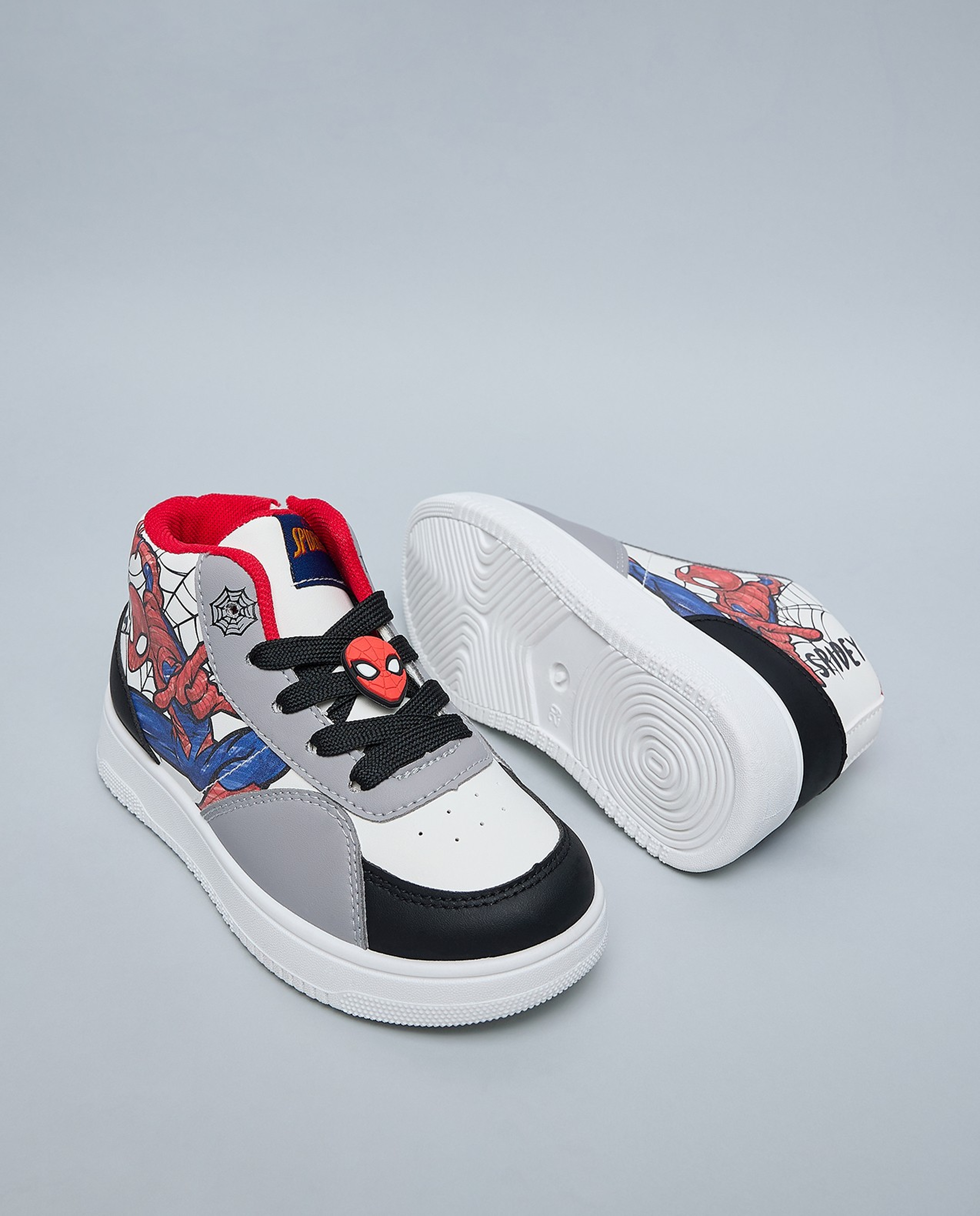 Spiderman Printed High Top Sneakers