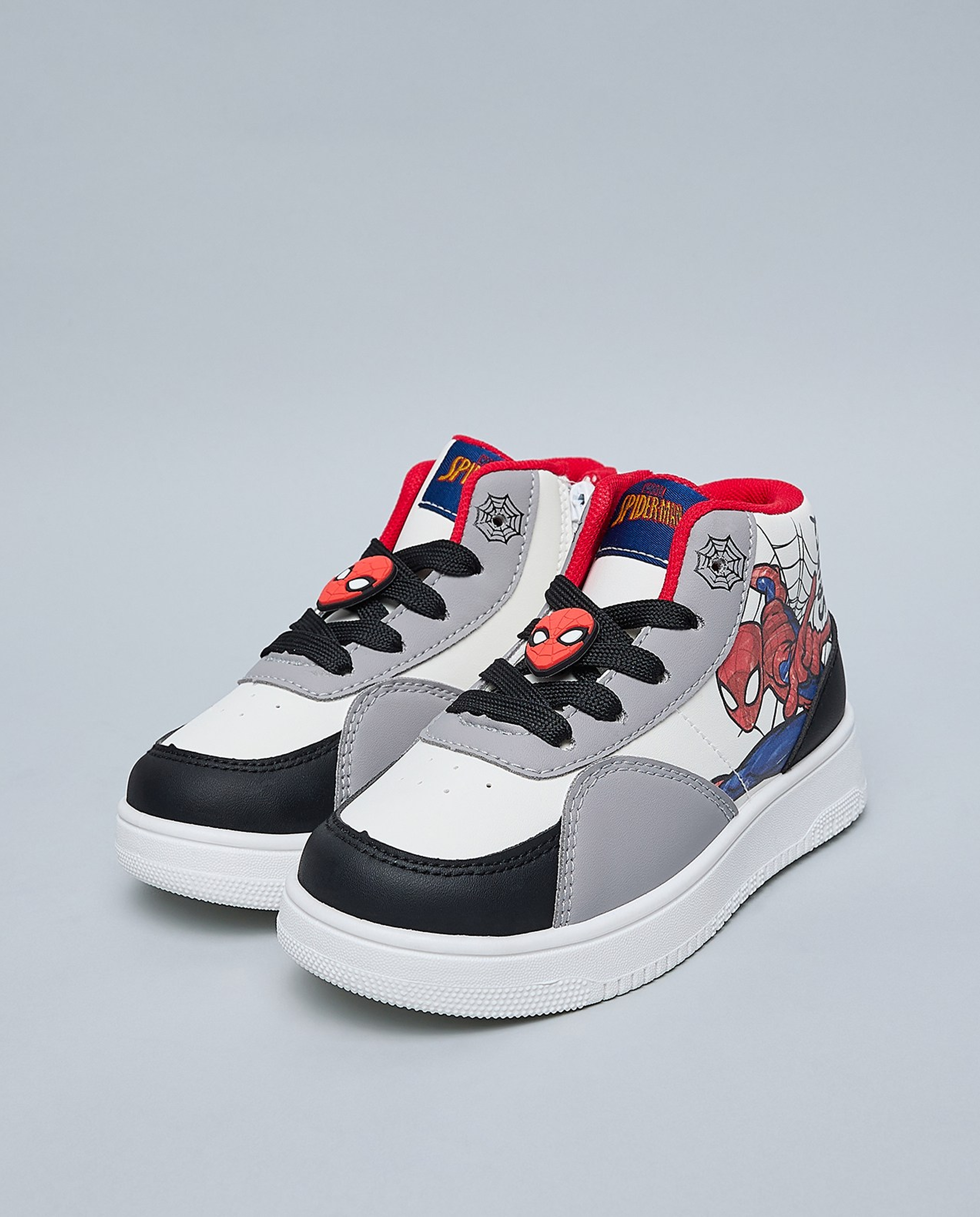 Spiderman Printed High Top Sneakers