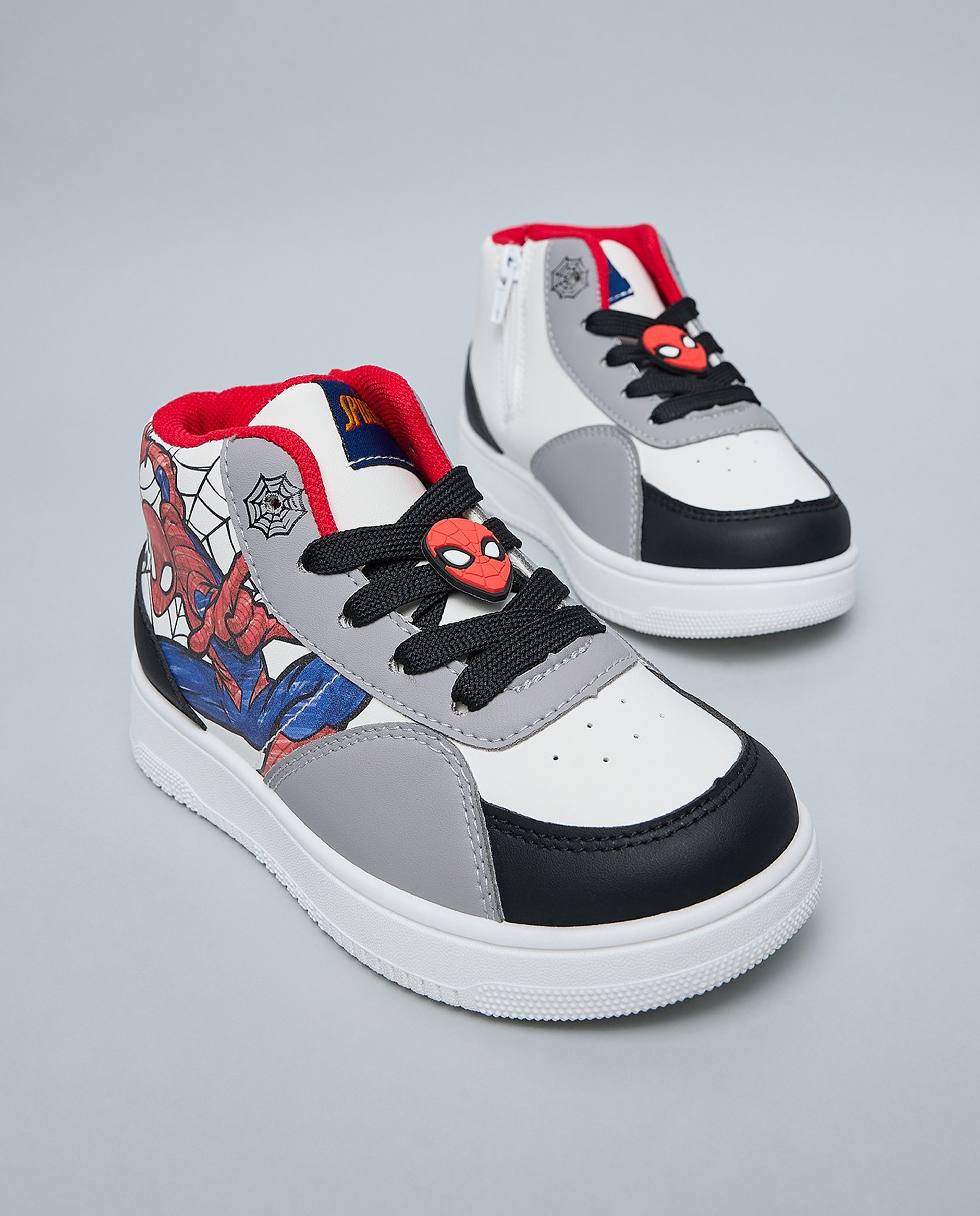 Spiderman Printed High Top Sneakers