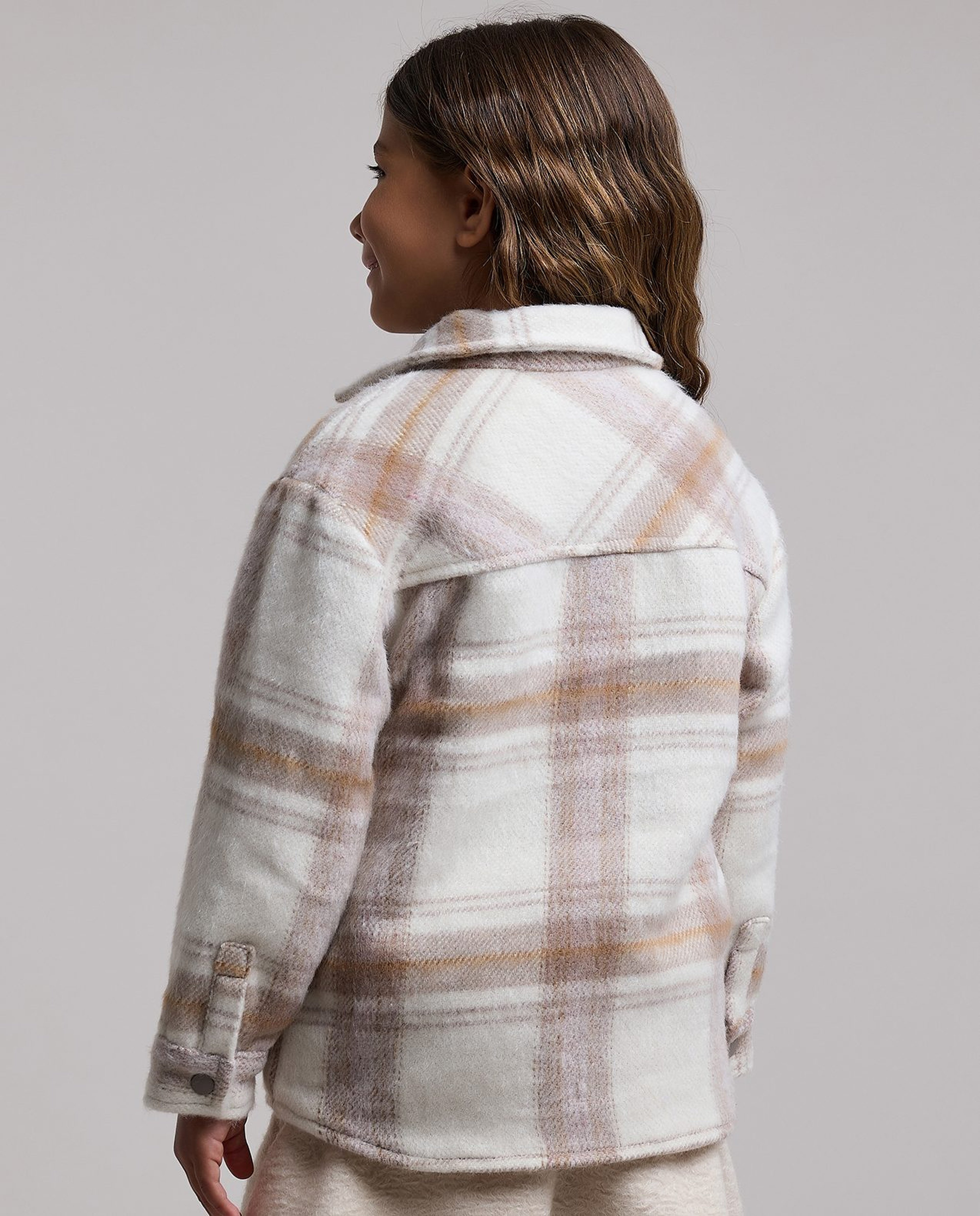 Plaid Shacket with Long Sleeves