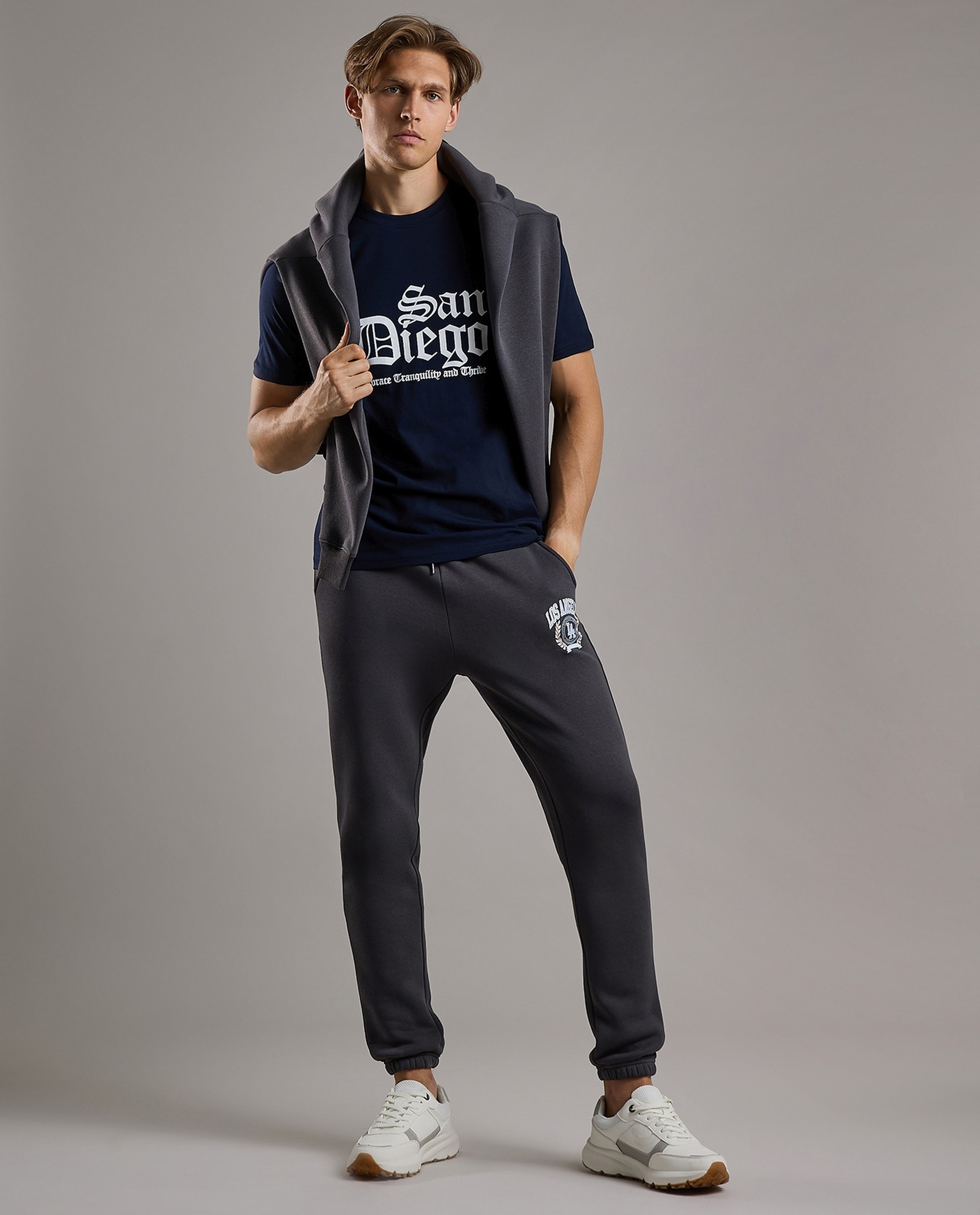 Printed T-Shirt with Crew Neck and Short Sleeves