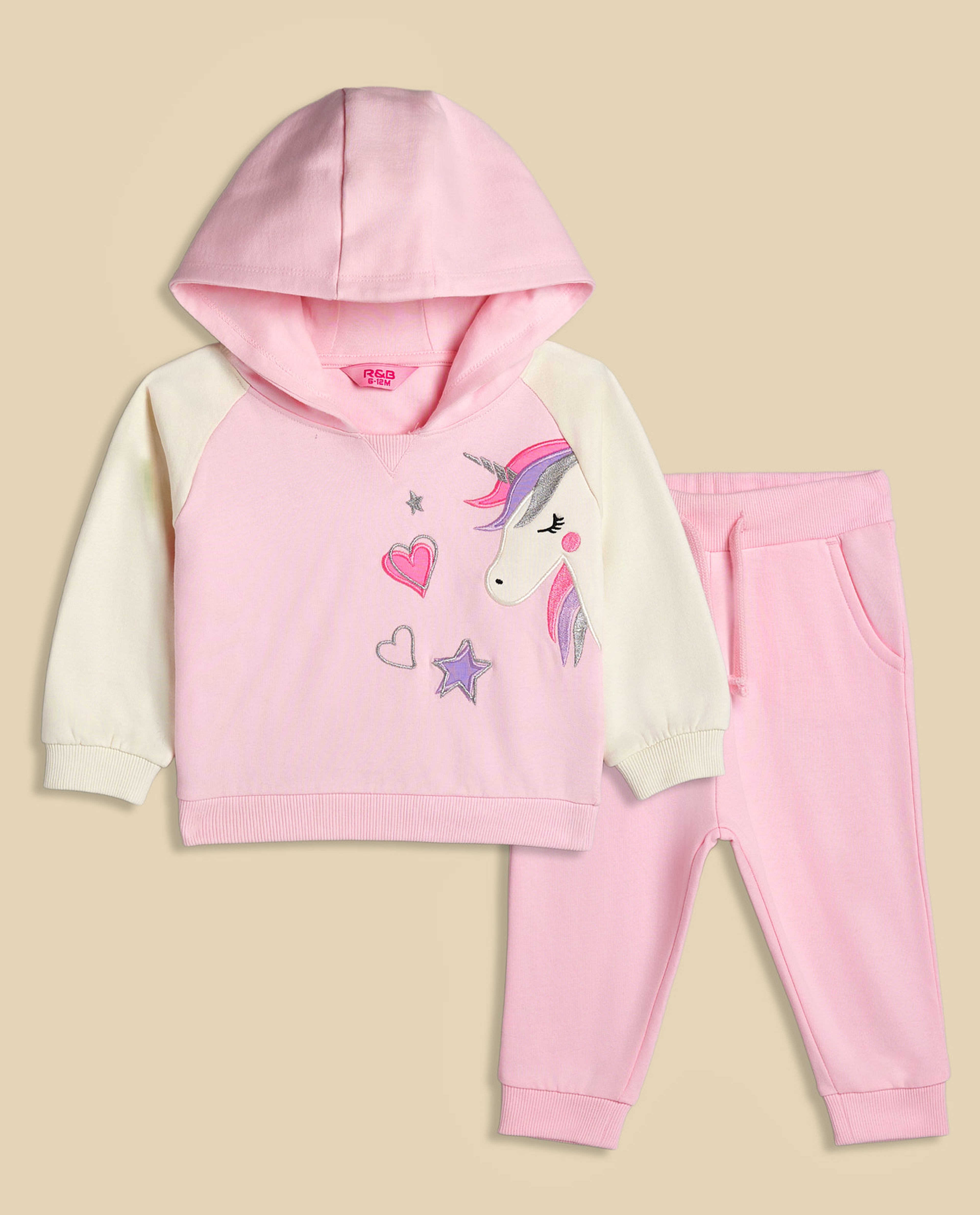 Embroidered Hooded Clothing Set