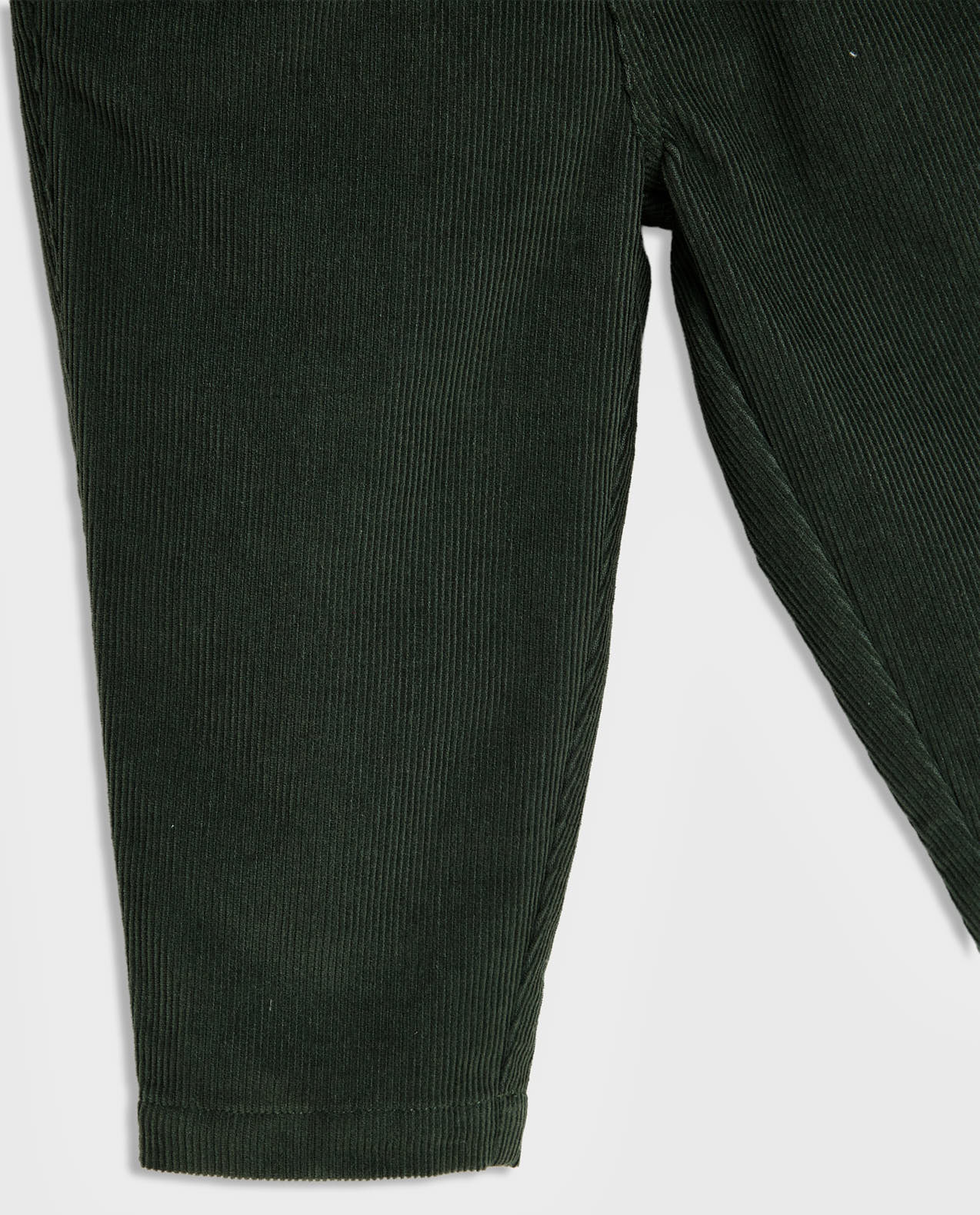 Corduroy Pants with Drawstring Waist