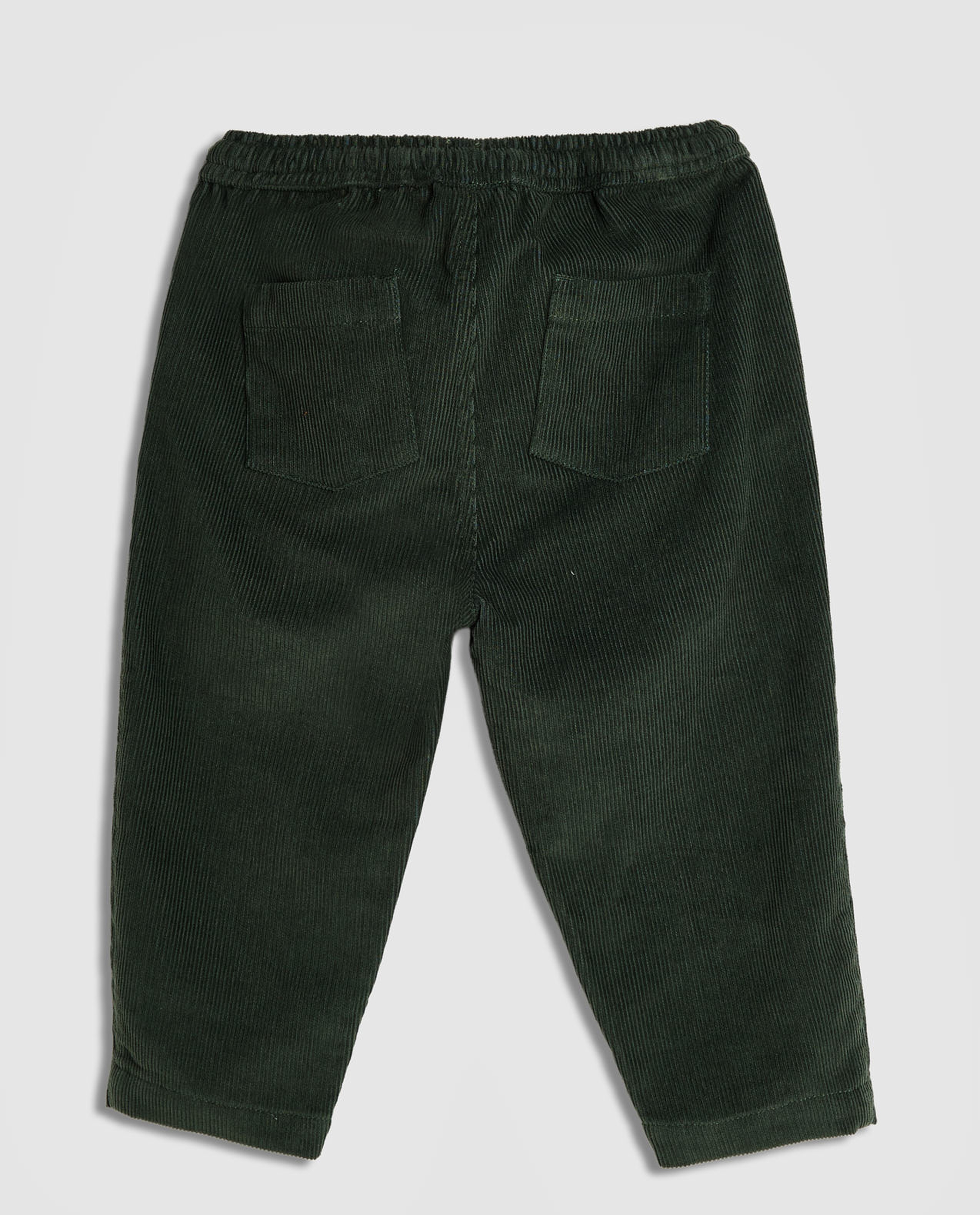 Corduroy Pants with Drawstring Waist