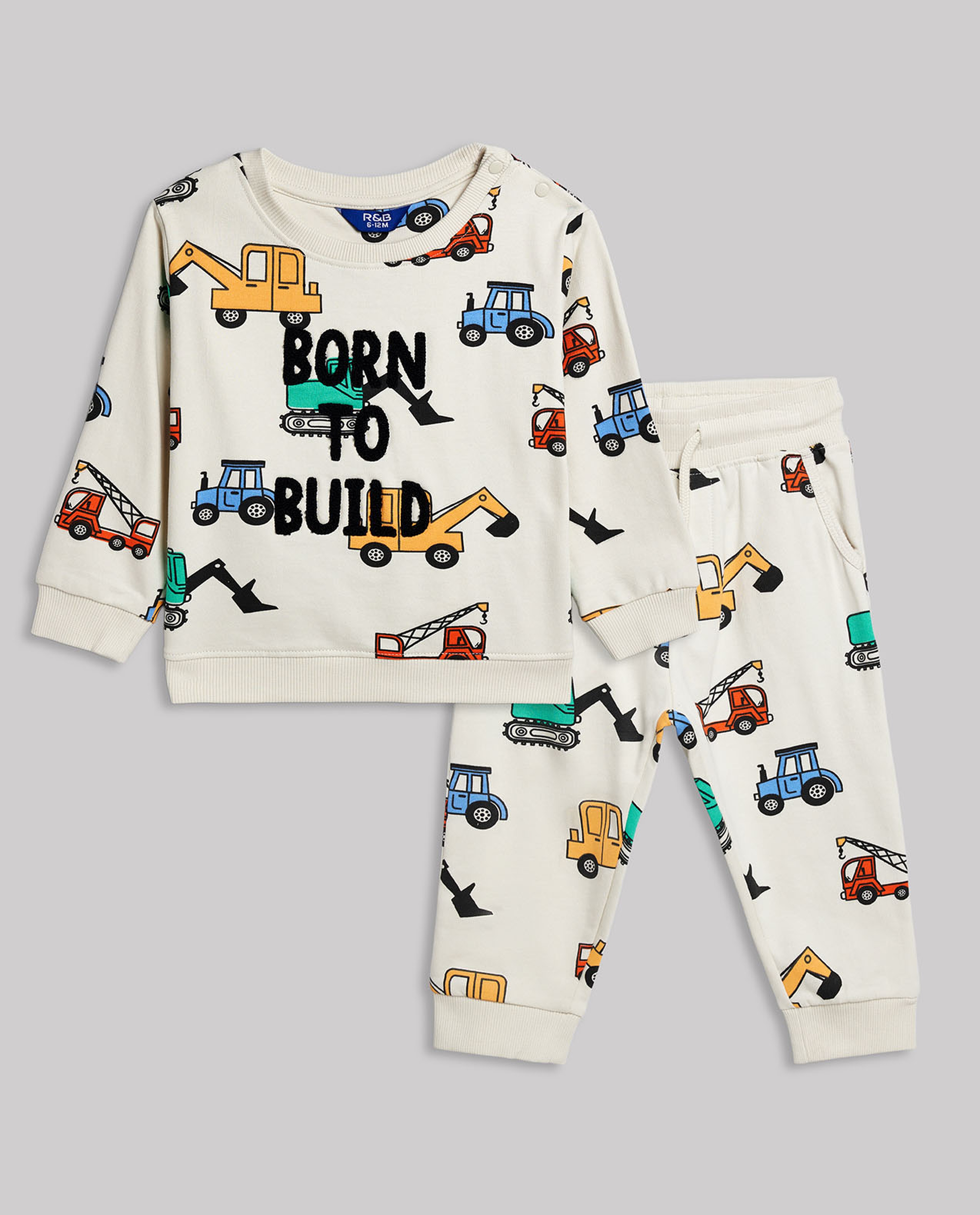 Embroidered Sweatshirt and Joggers Set