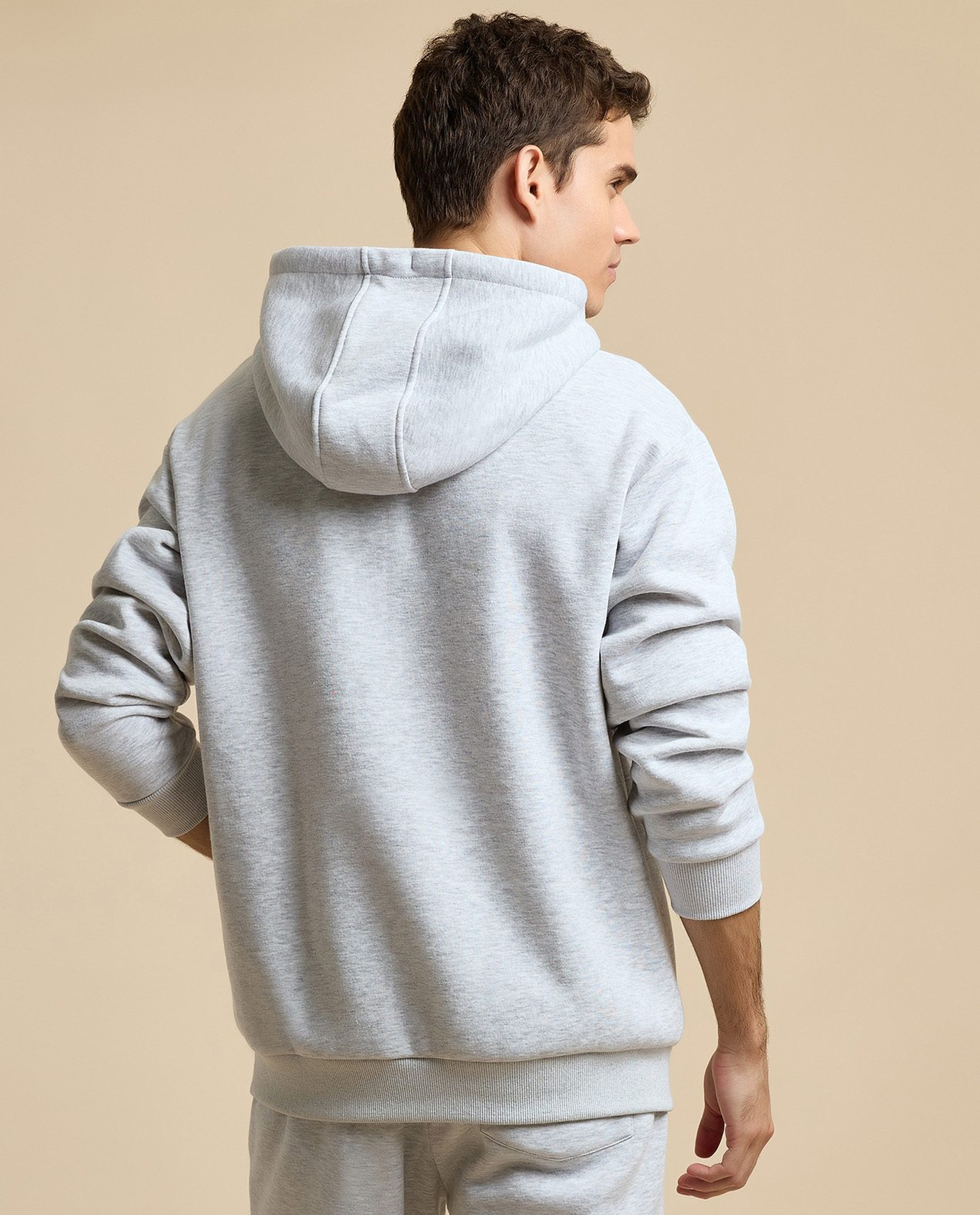 Printed Hoodie with Long Sleeves