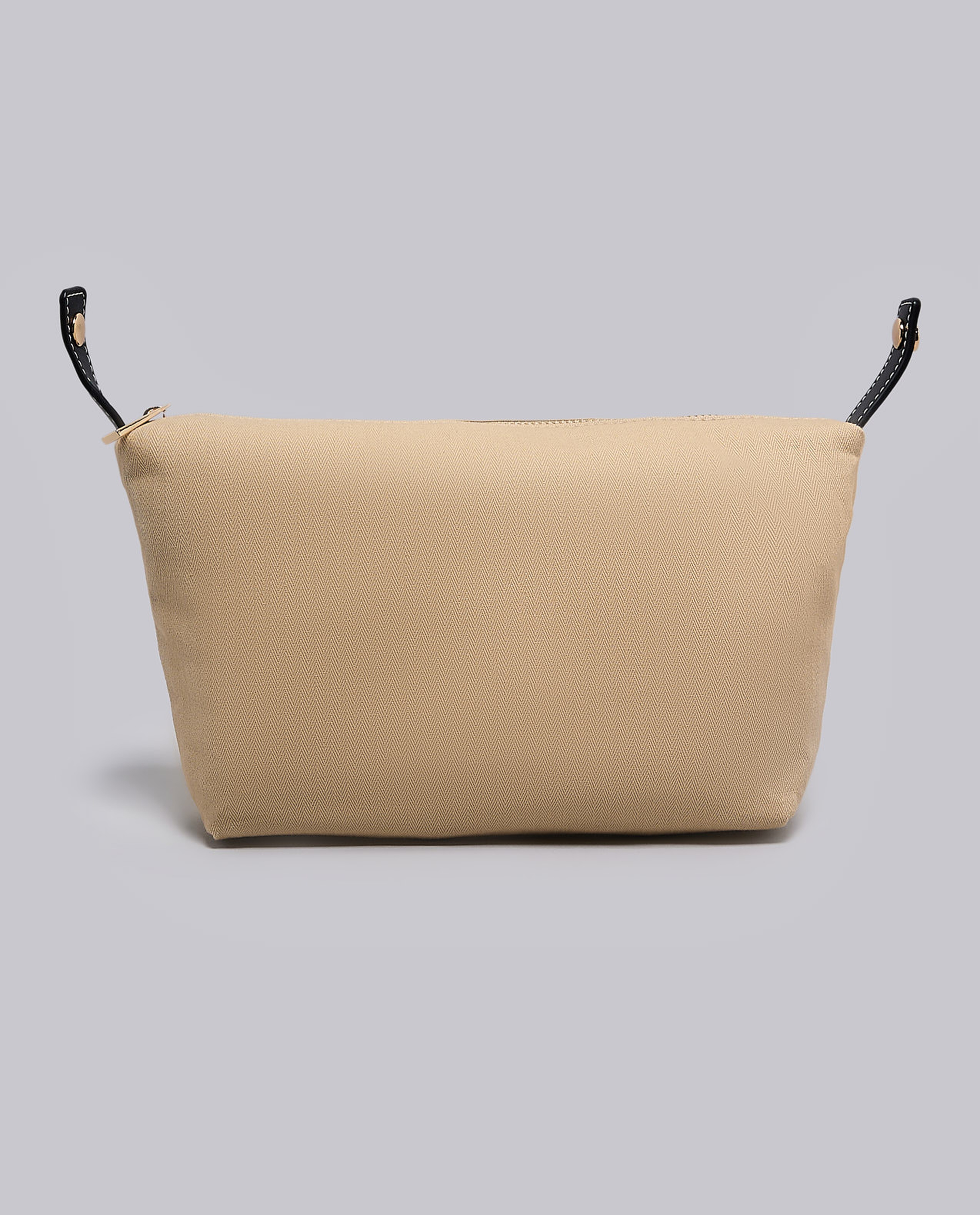 Textured Shoulder Bag with Pouch