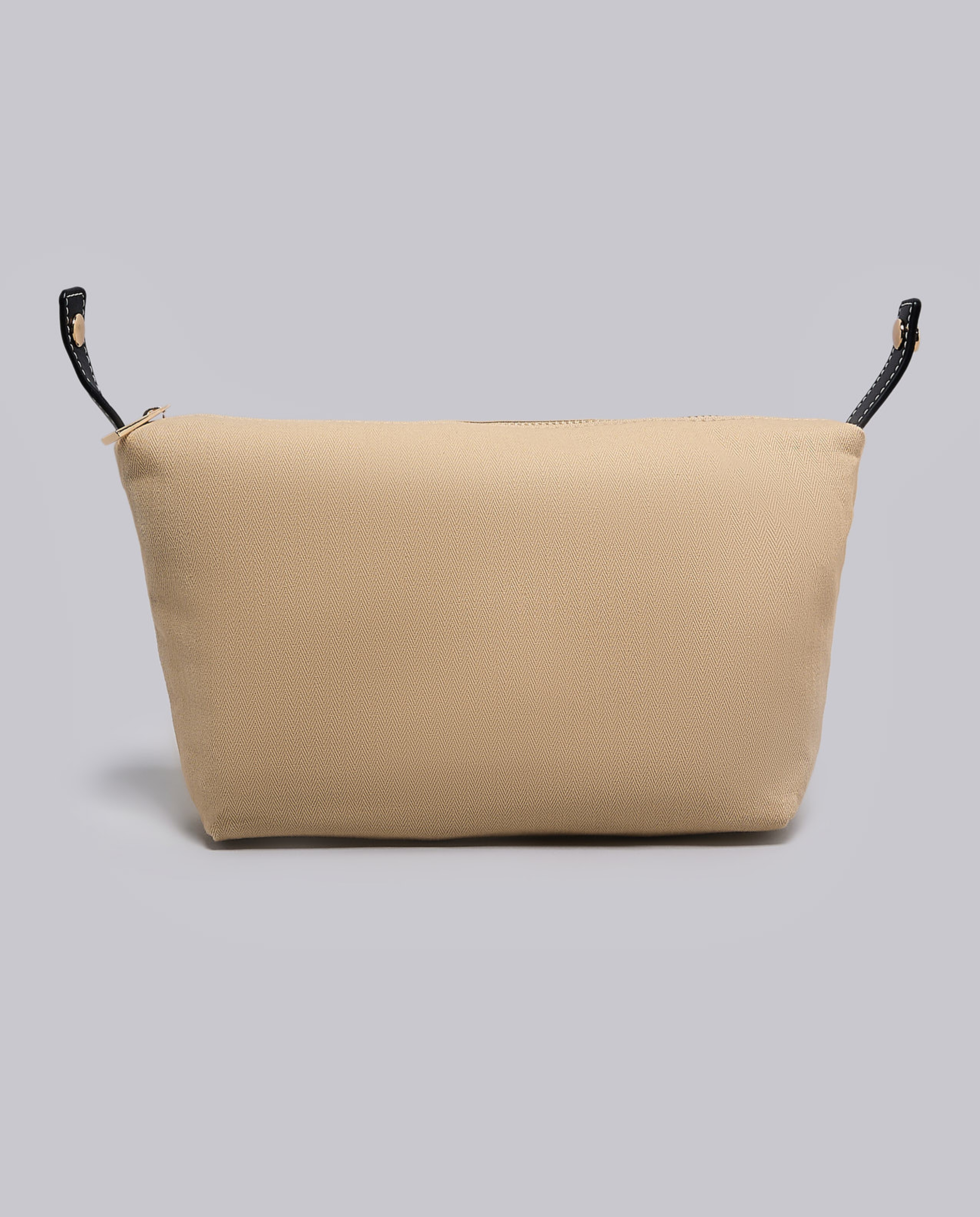 Textured Shoulder Bag with Pouch