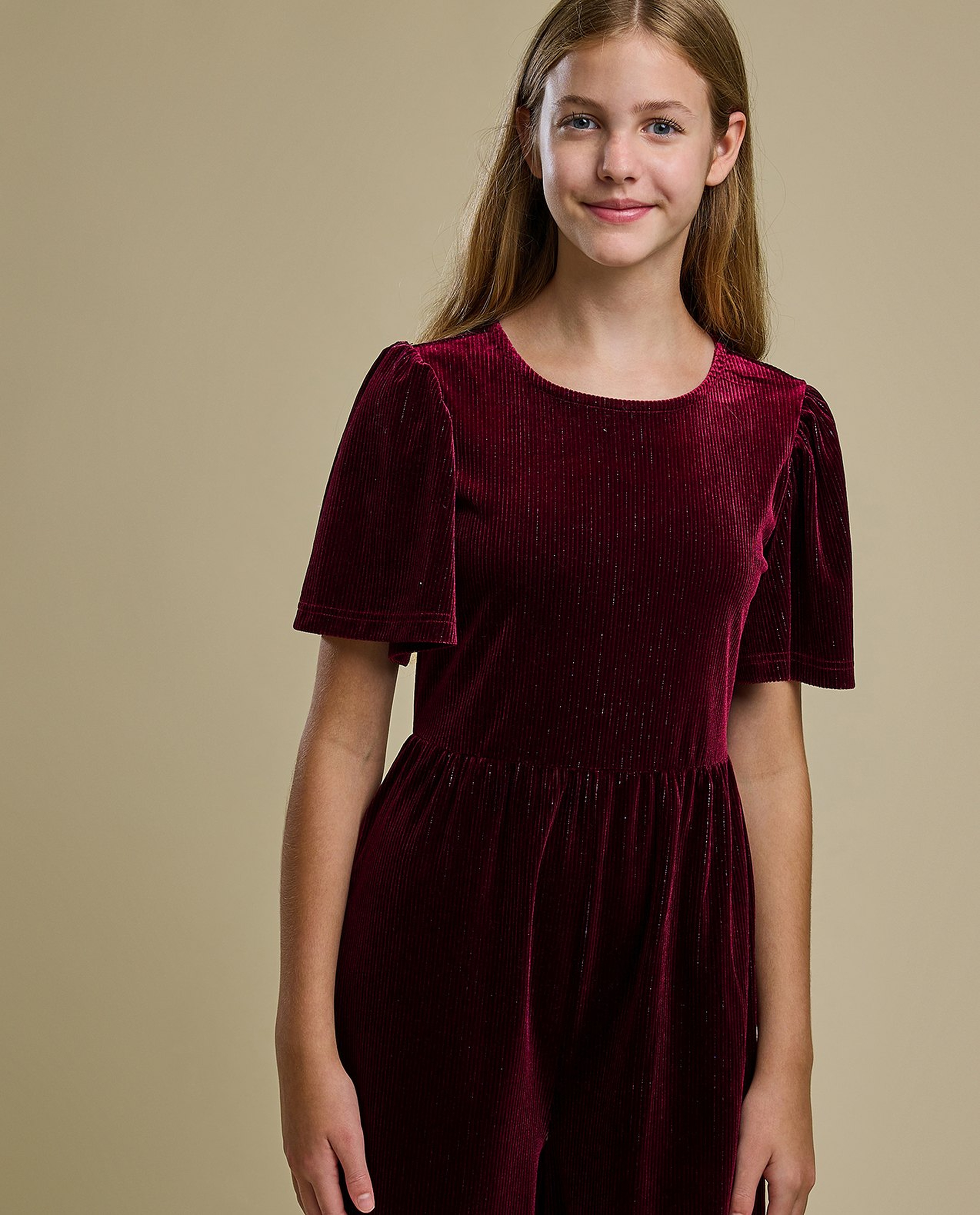 Solid Short Sleeves Jumpsuit