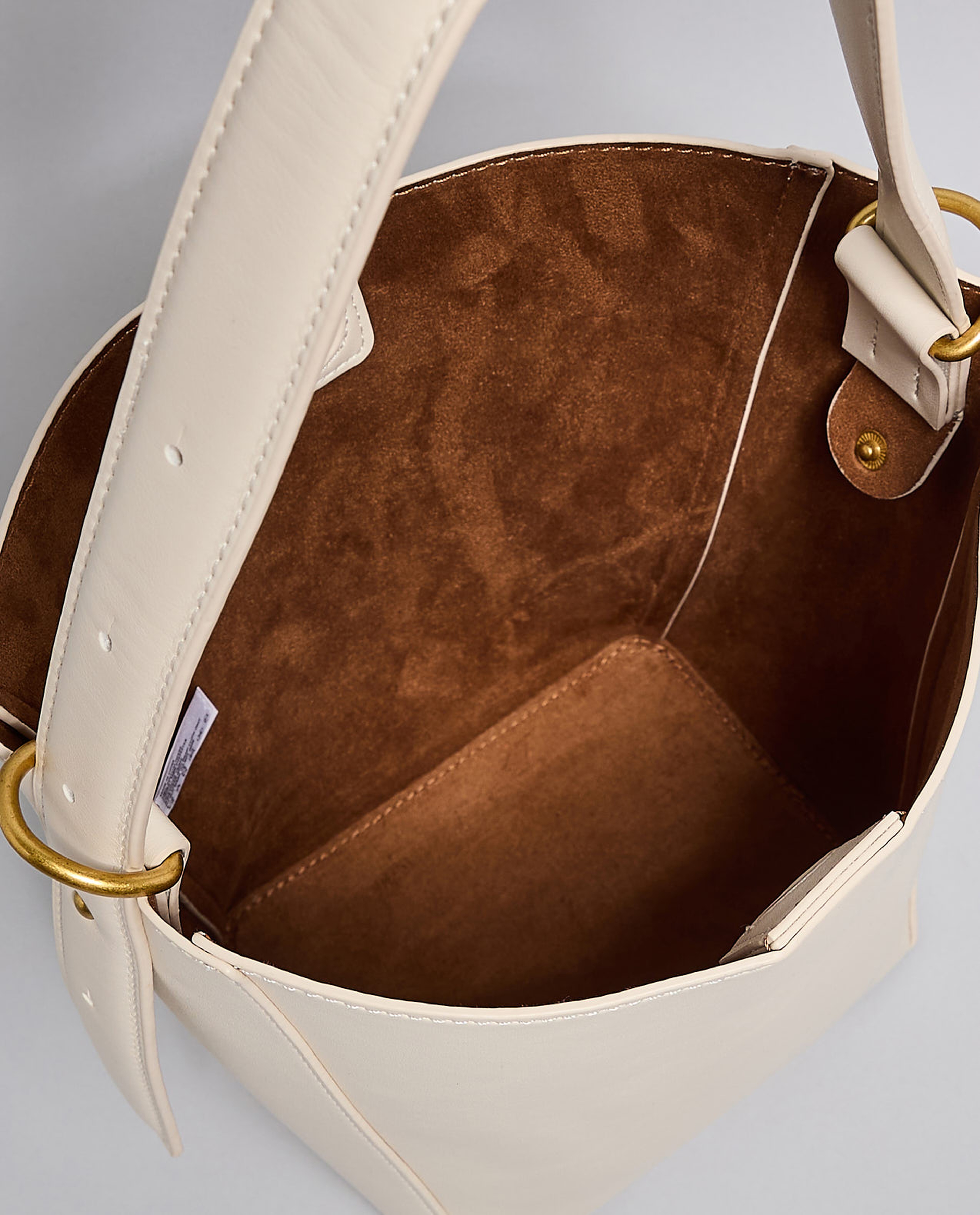 Textured Shoulder Bag with Pouch