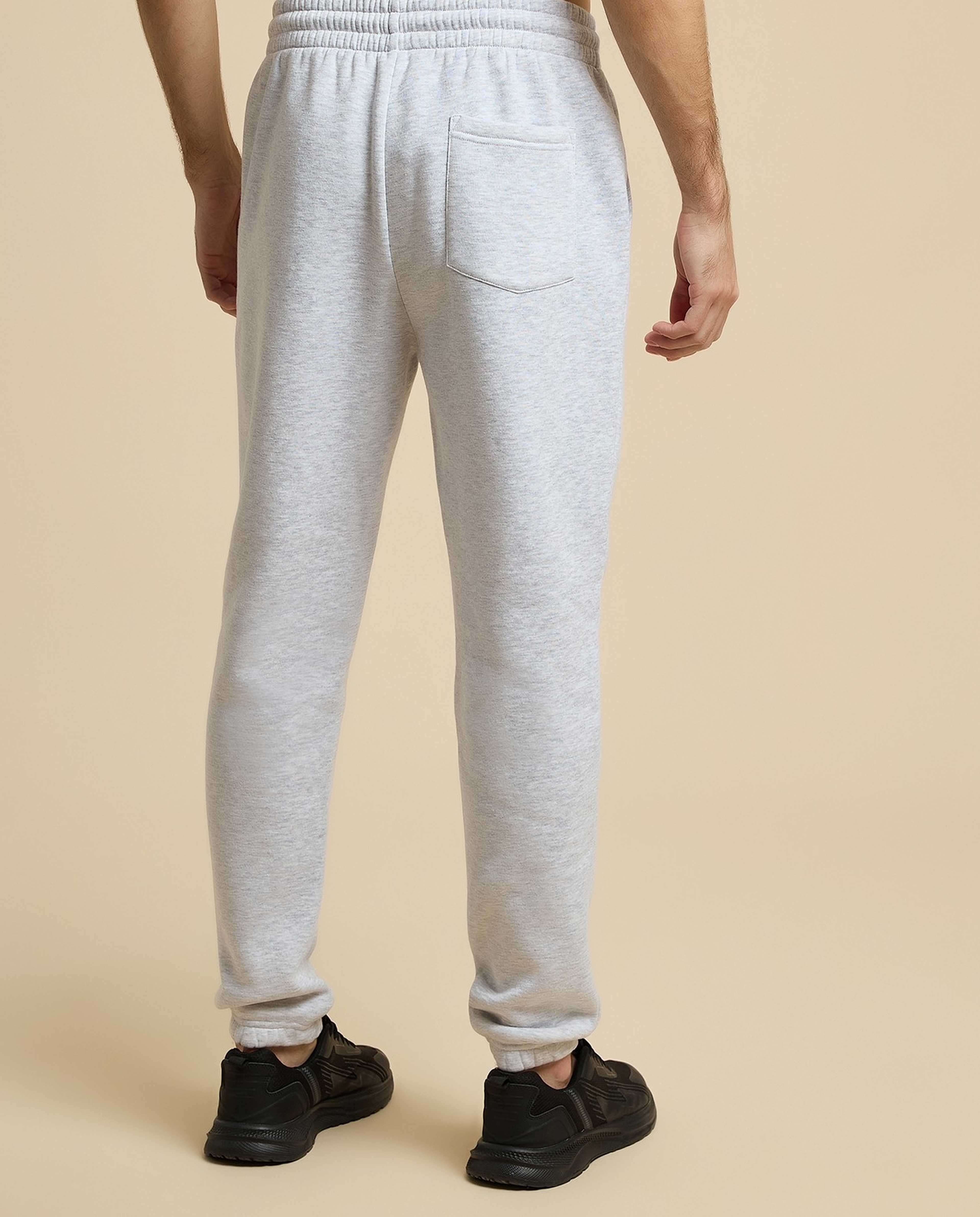 Print Detail Joggers with Drawstring Waist