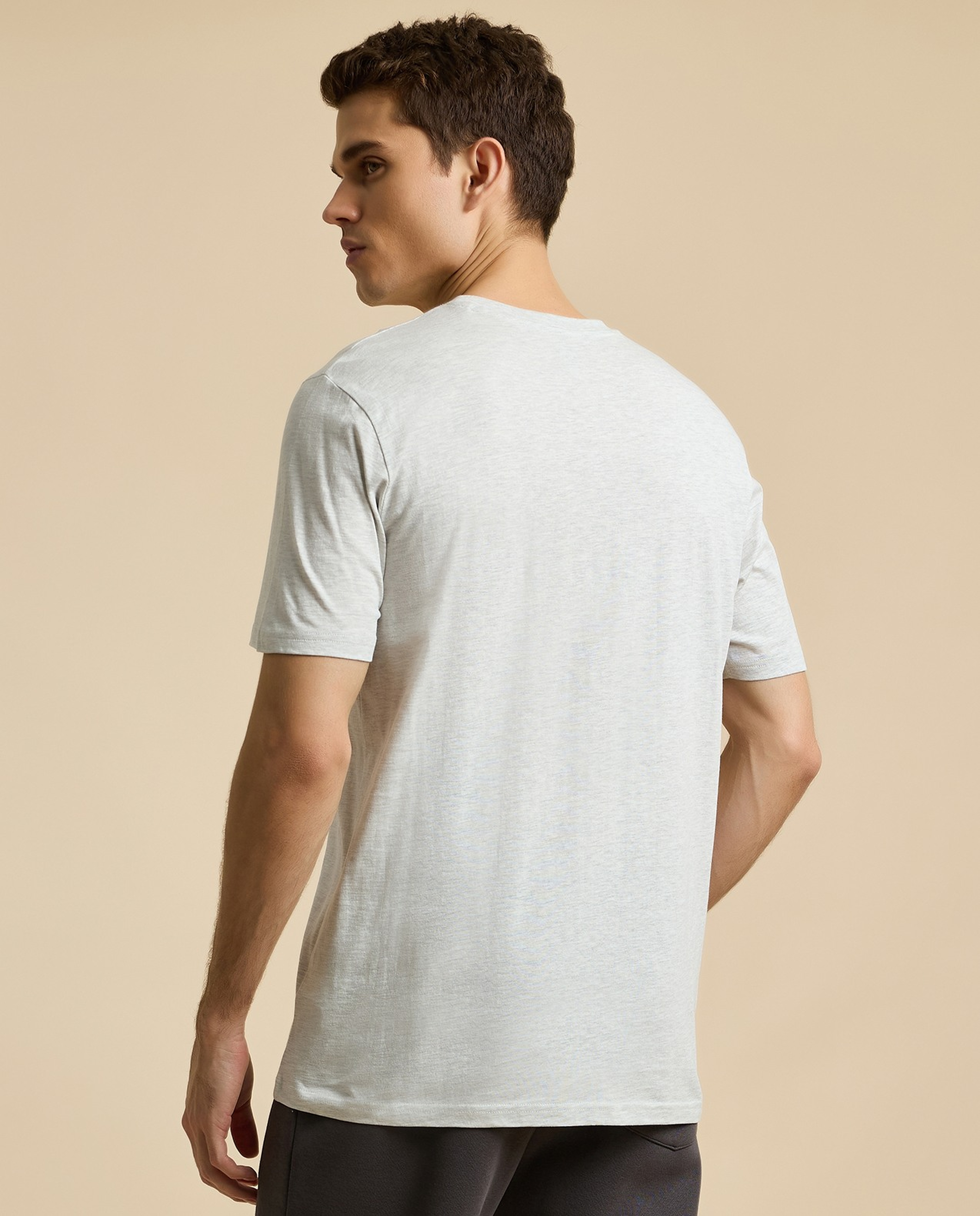 Typography Print T-Shirt with Crew Neck and Short Sleeves