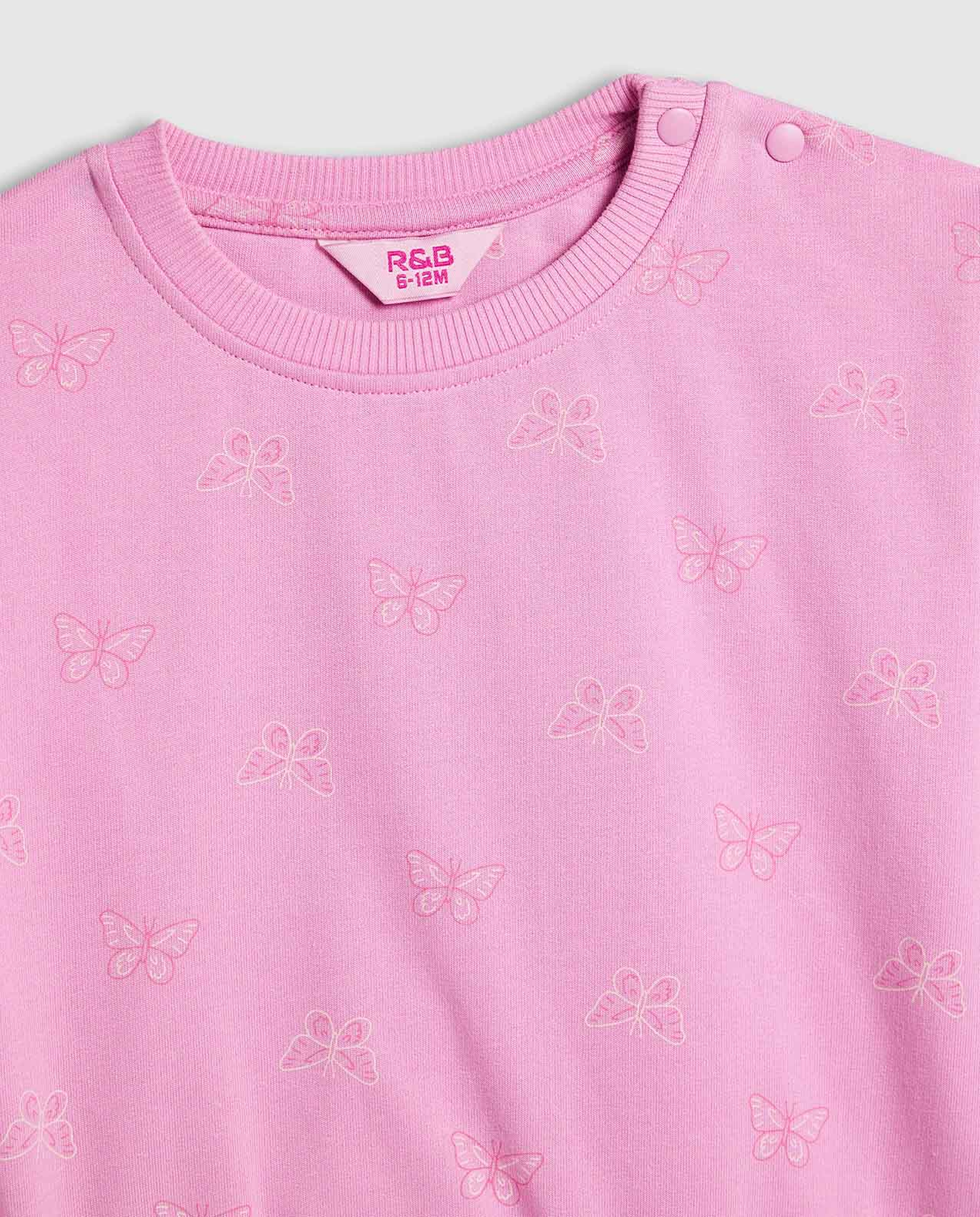 Printed Sweatshirt and Joggers Set