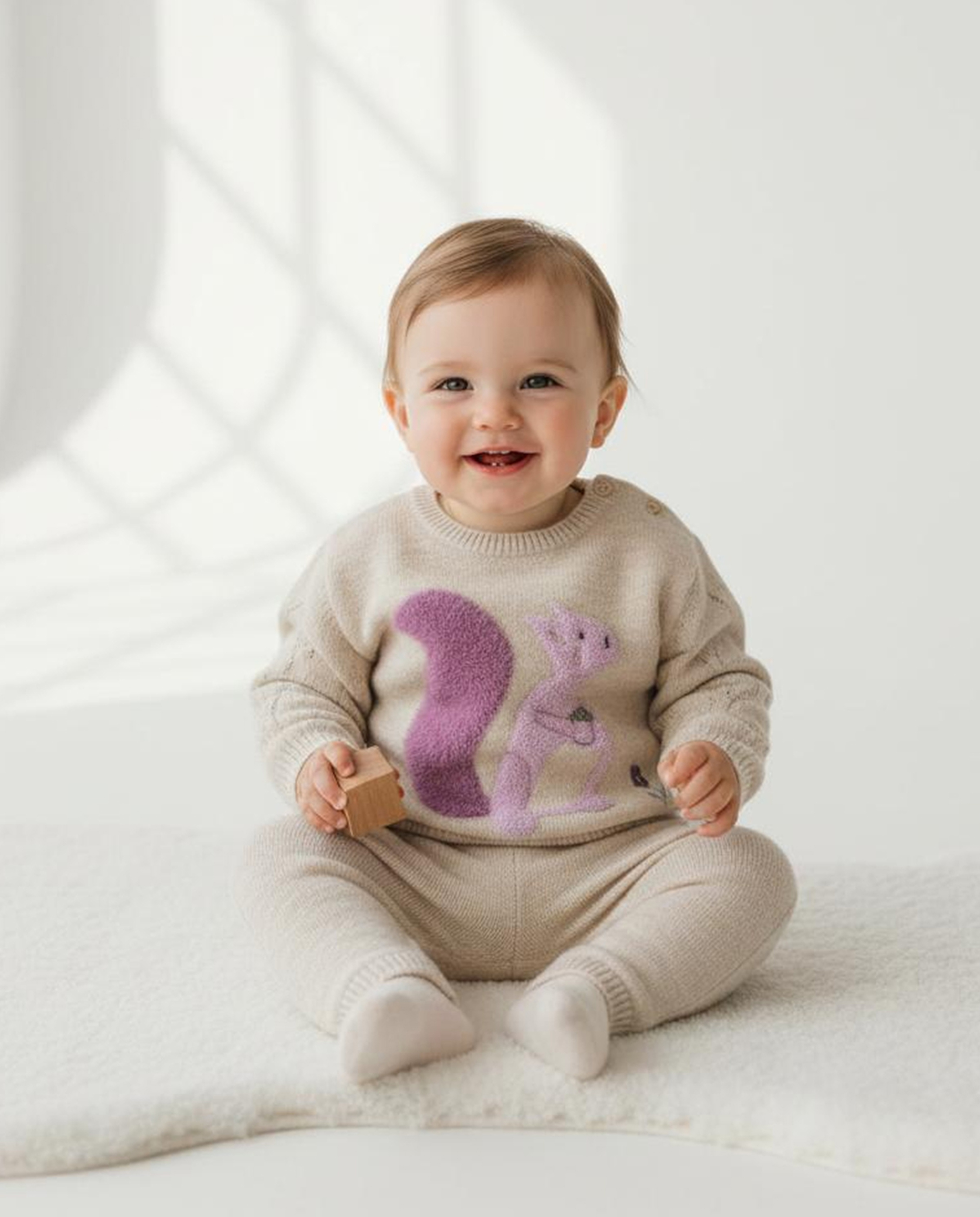 Woven Knitted Clothing Set