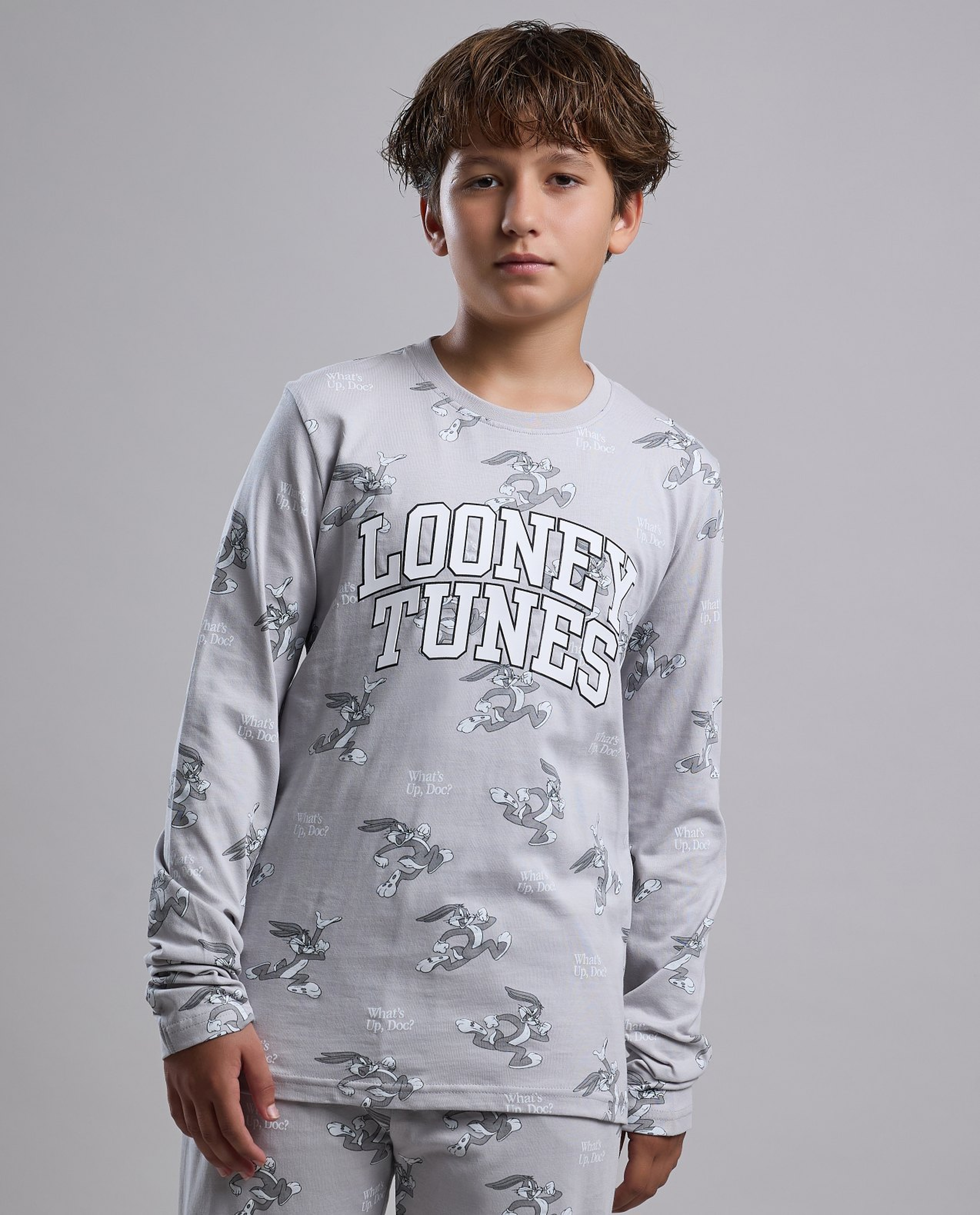 Looney Tunes Print Pyjama Set