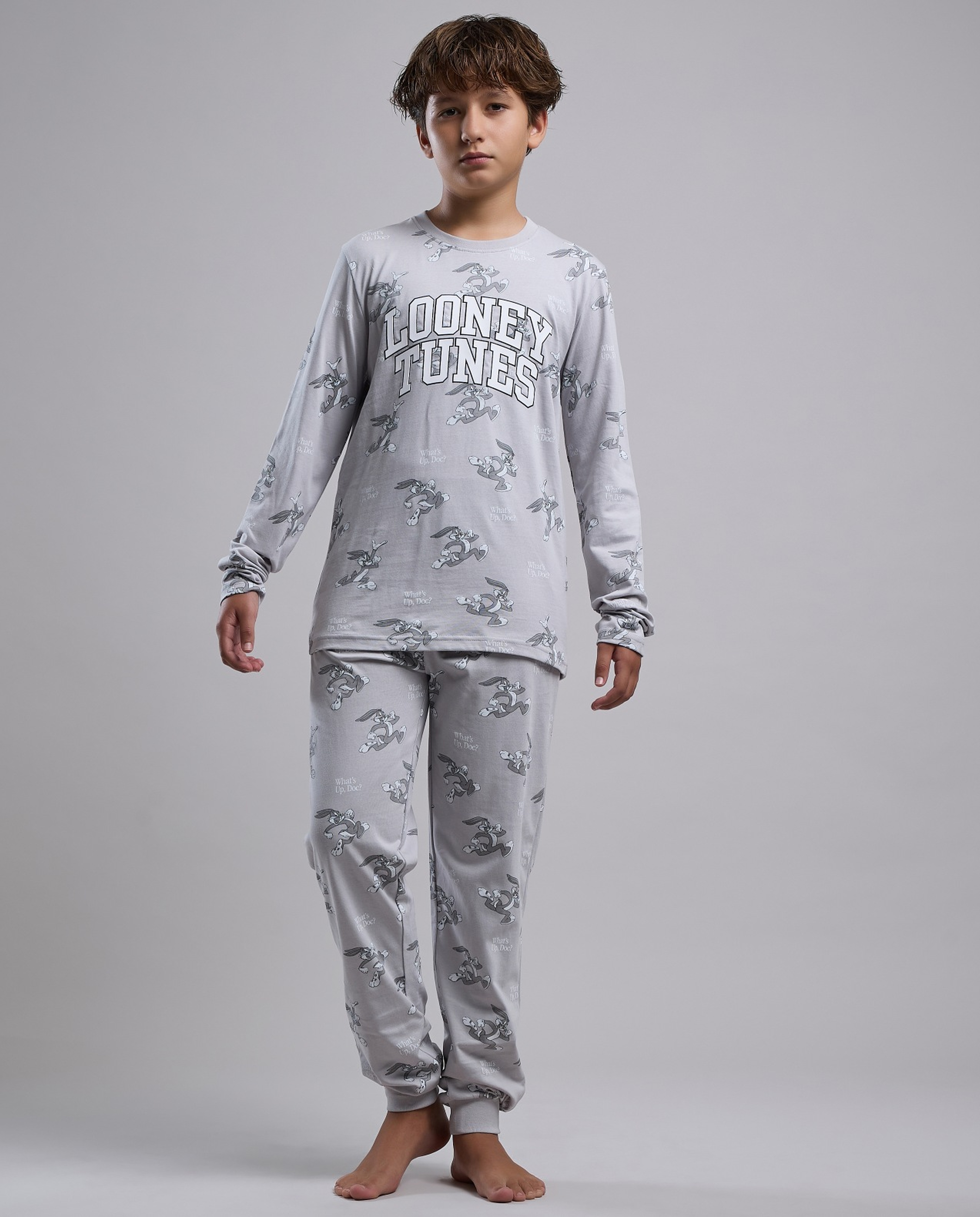 Looney Tunes Print Pyjama Set