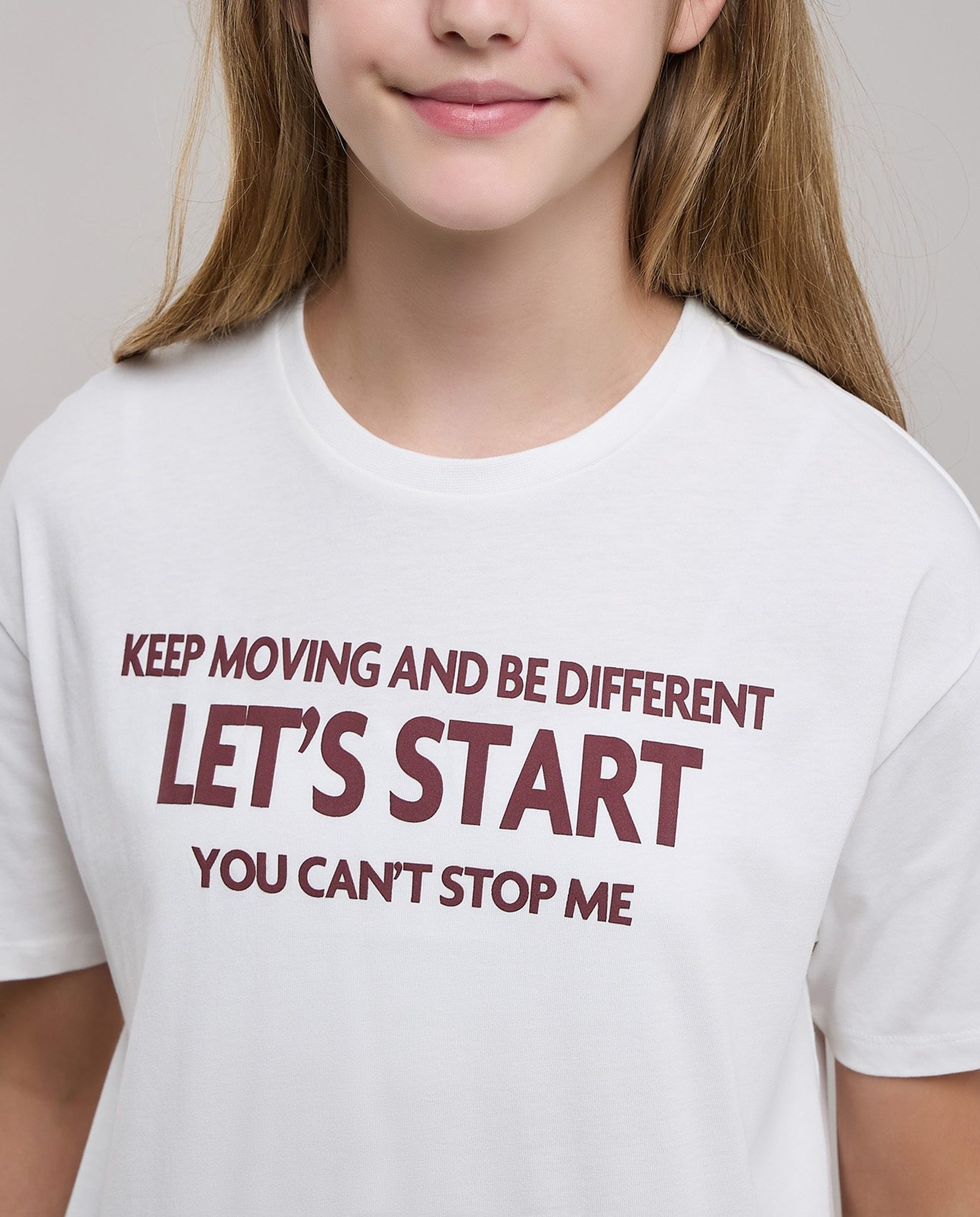 Typograpghy Print T-Shirt with Crew Neck and Short Sleeves