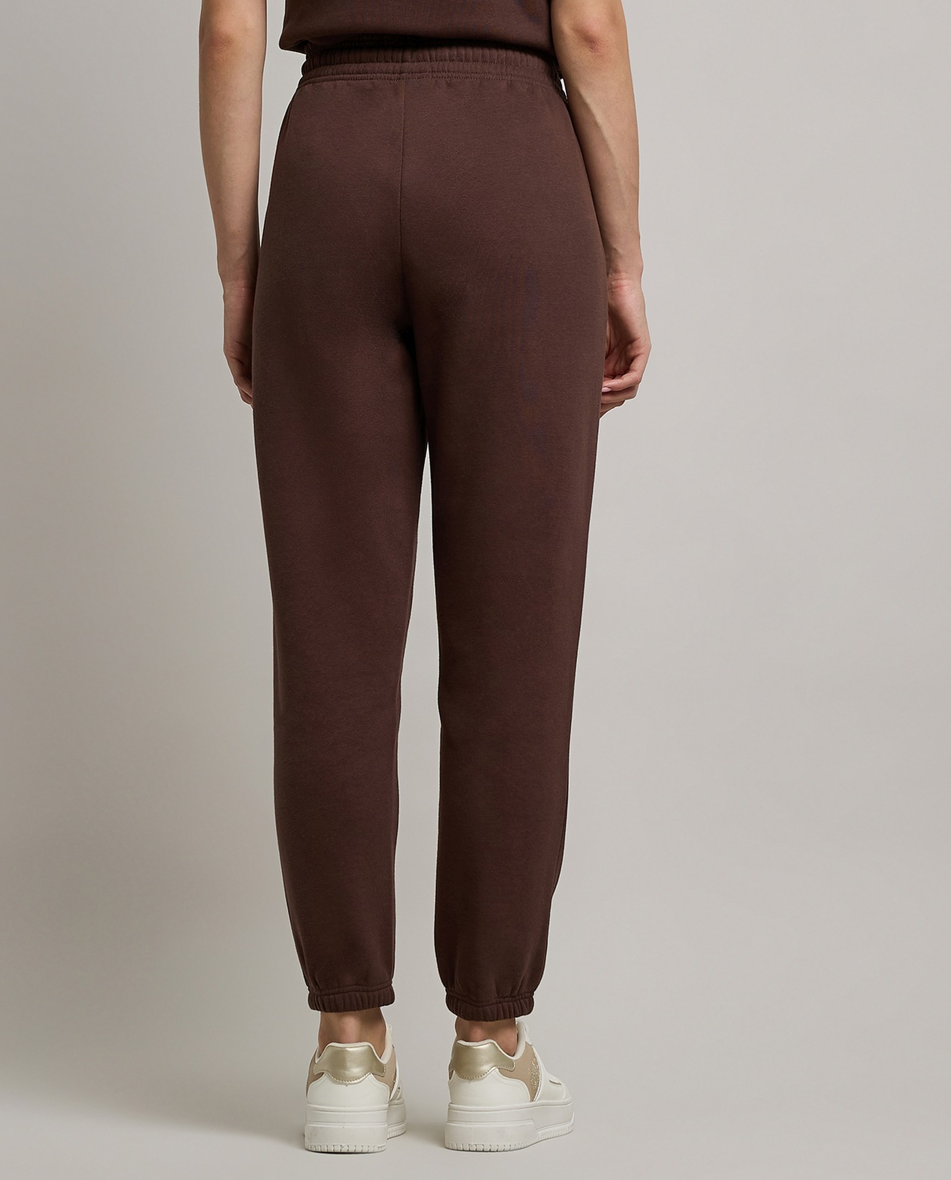 Print Detail Joggers with Drawstring Waist