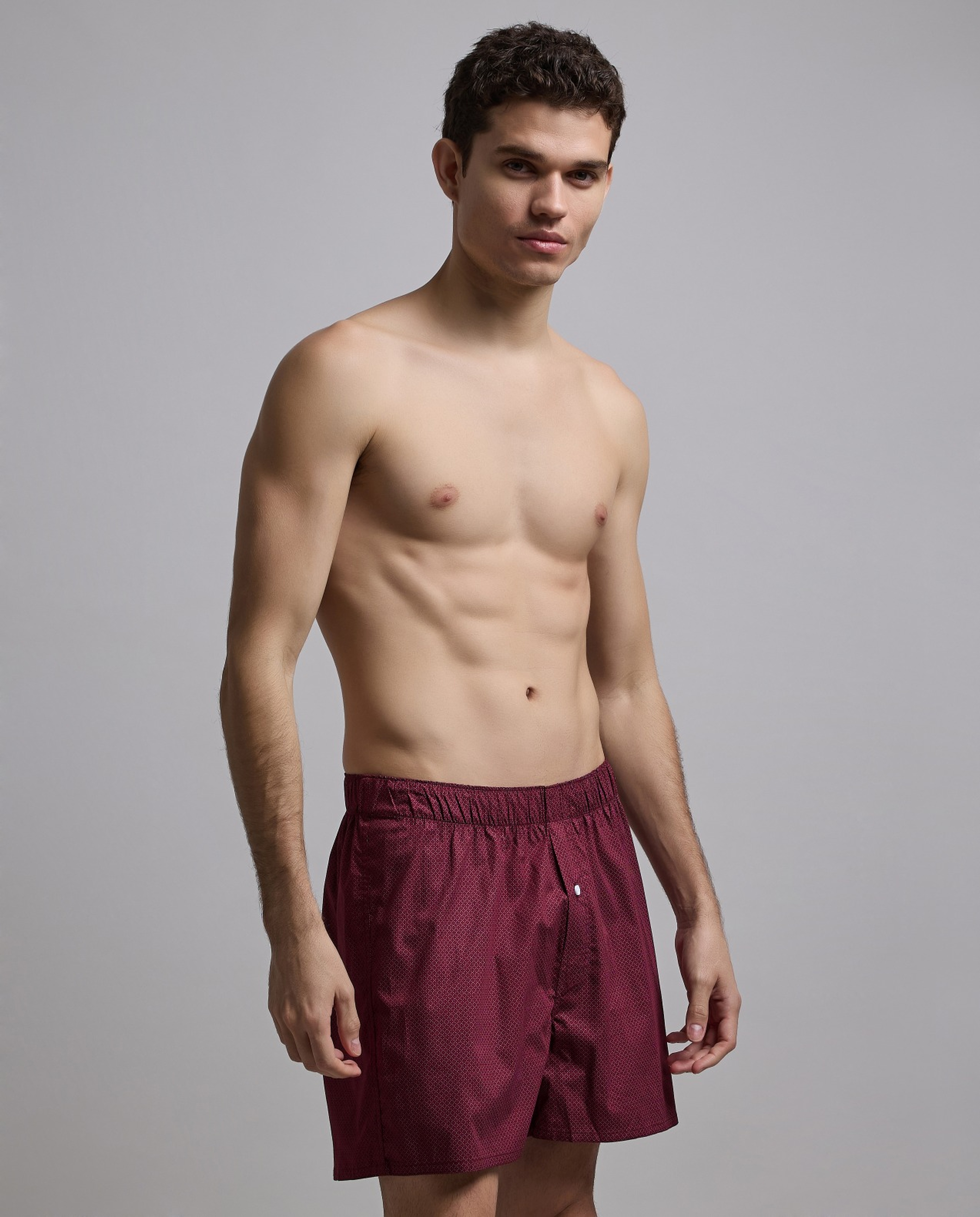 Printed Boxer with Elastic Waist
