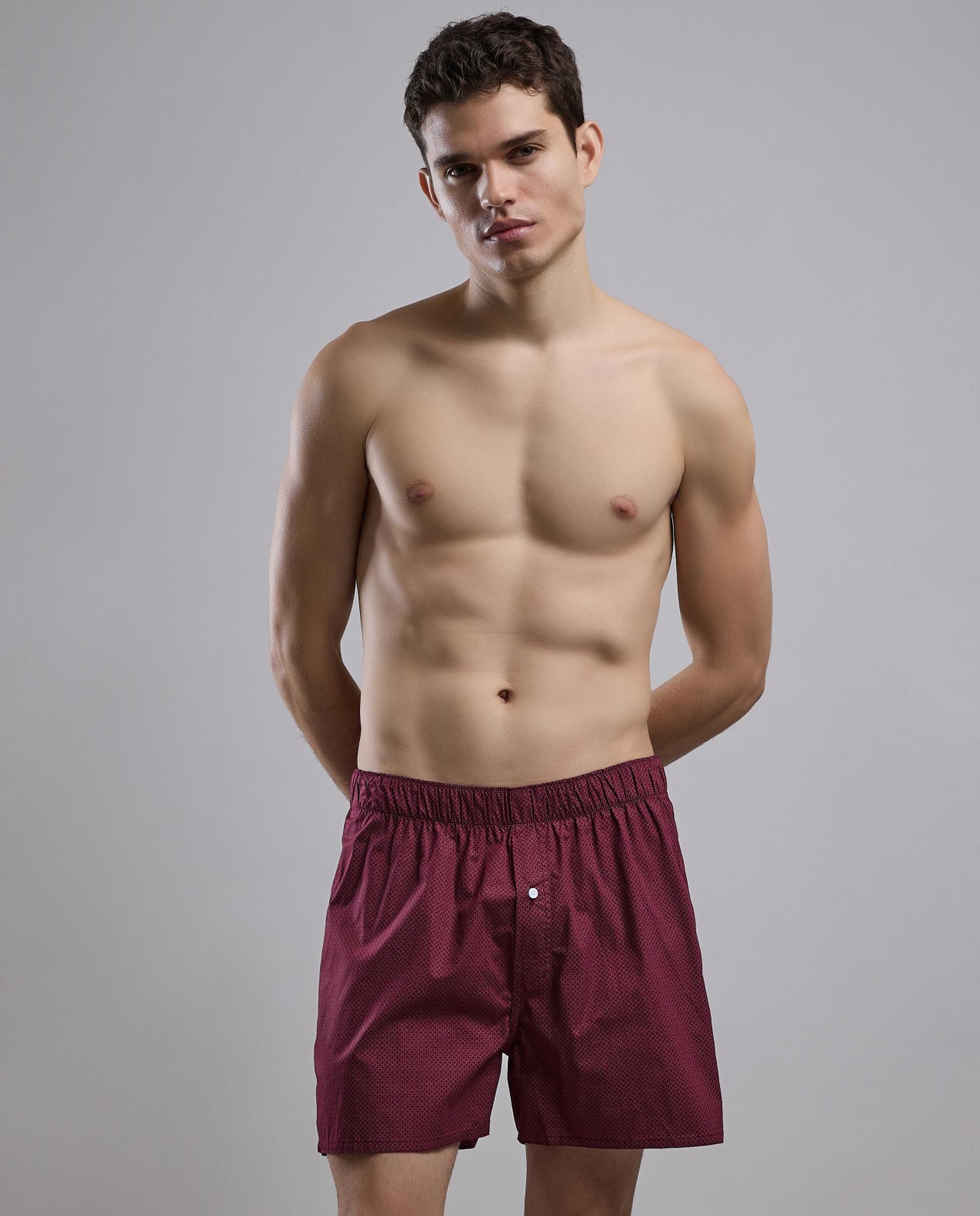 Printed Boxer with Elastic Waist