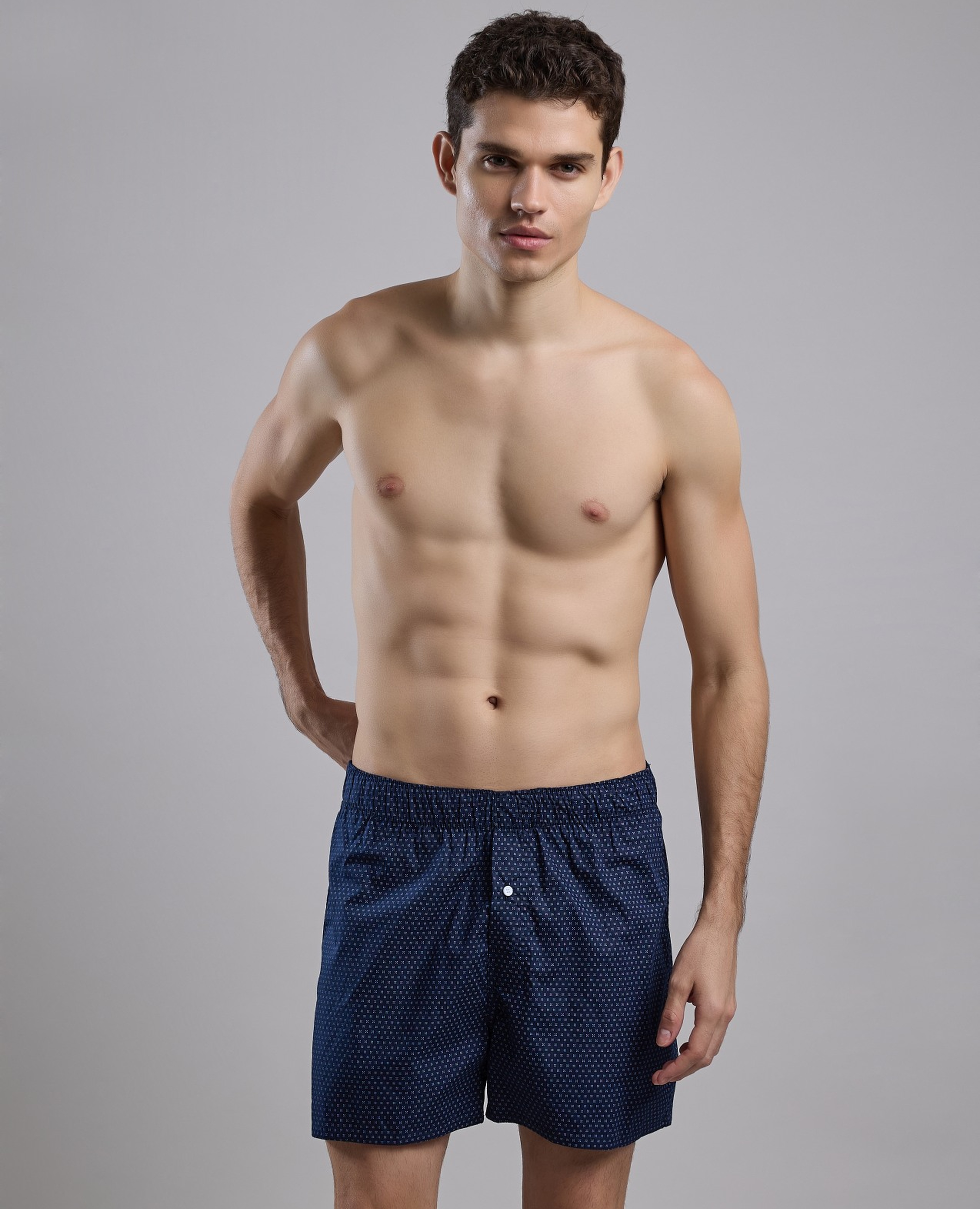 Printed Boxer with Elastic Waist