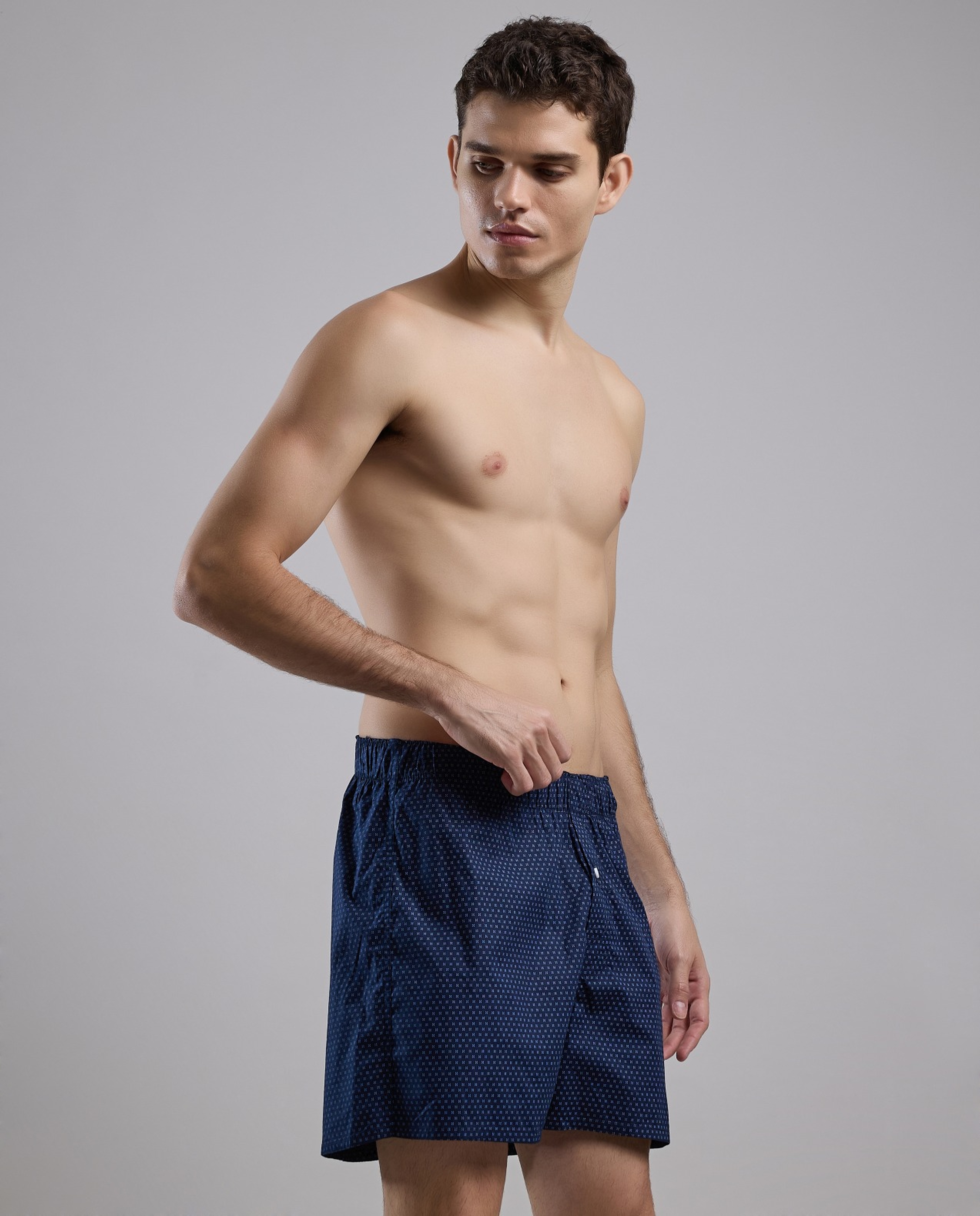 Printed Boxer with Elastic Waist