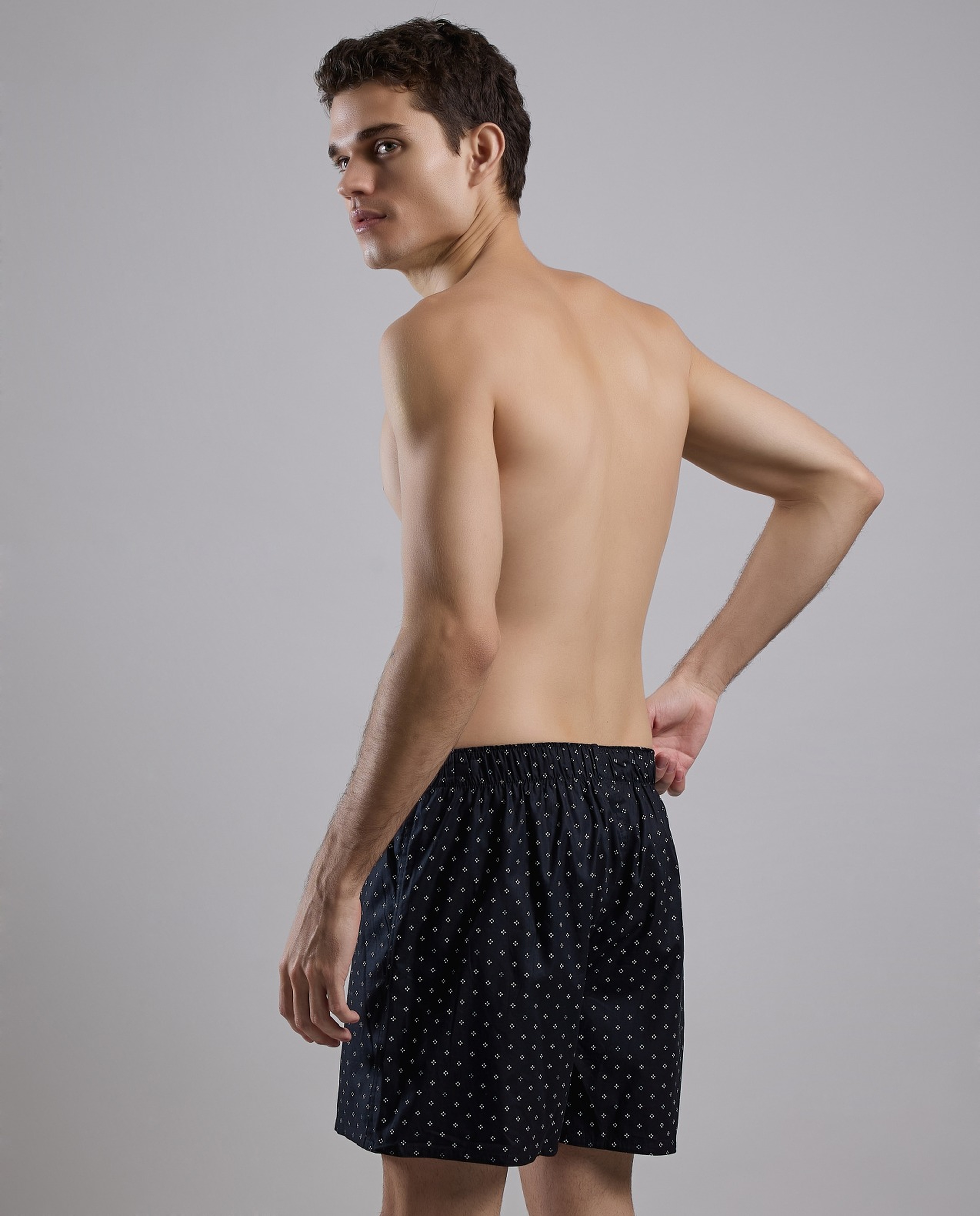 Printed Boxer with Elastic Waist