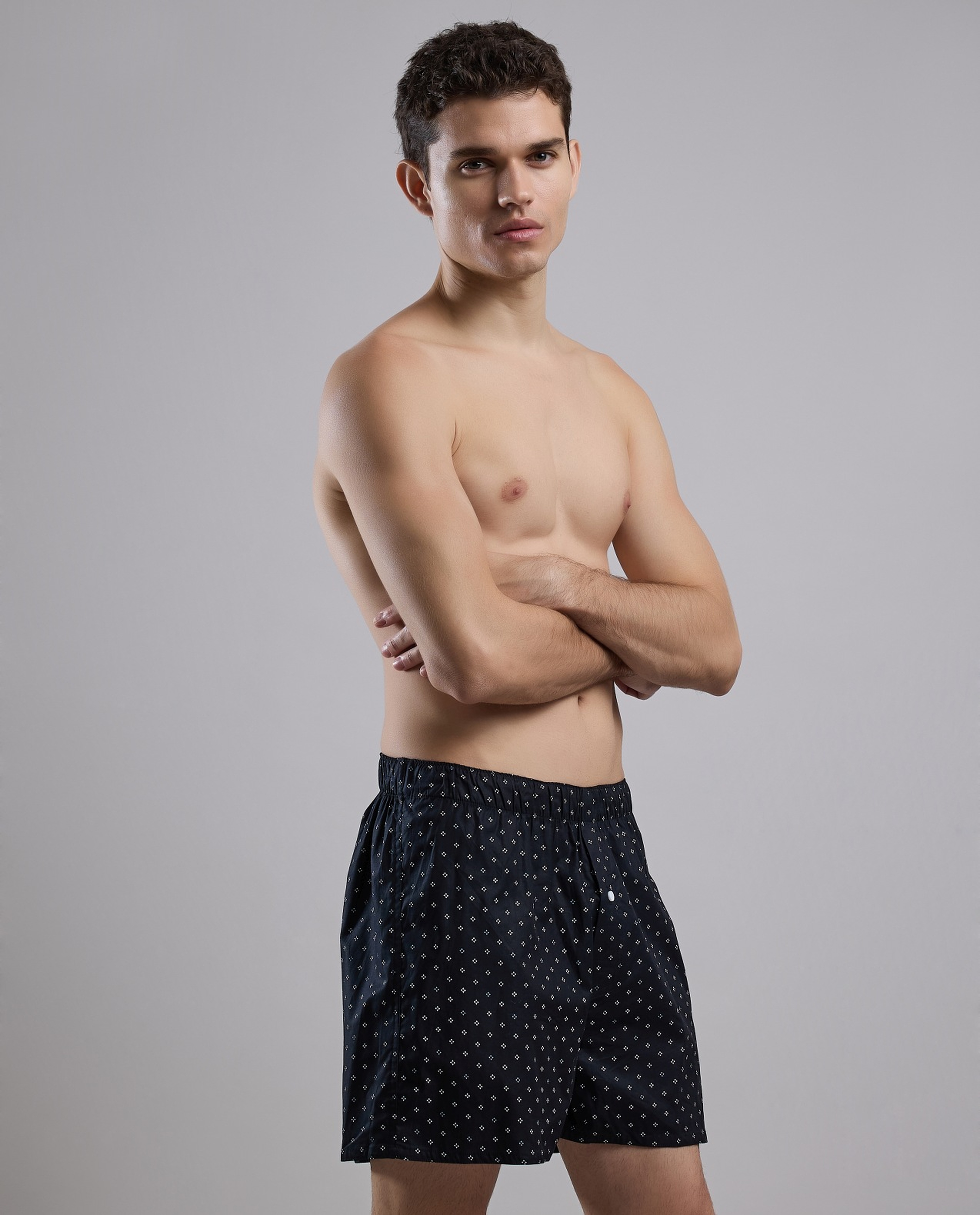 Printed Boxer with Elastic Waist