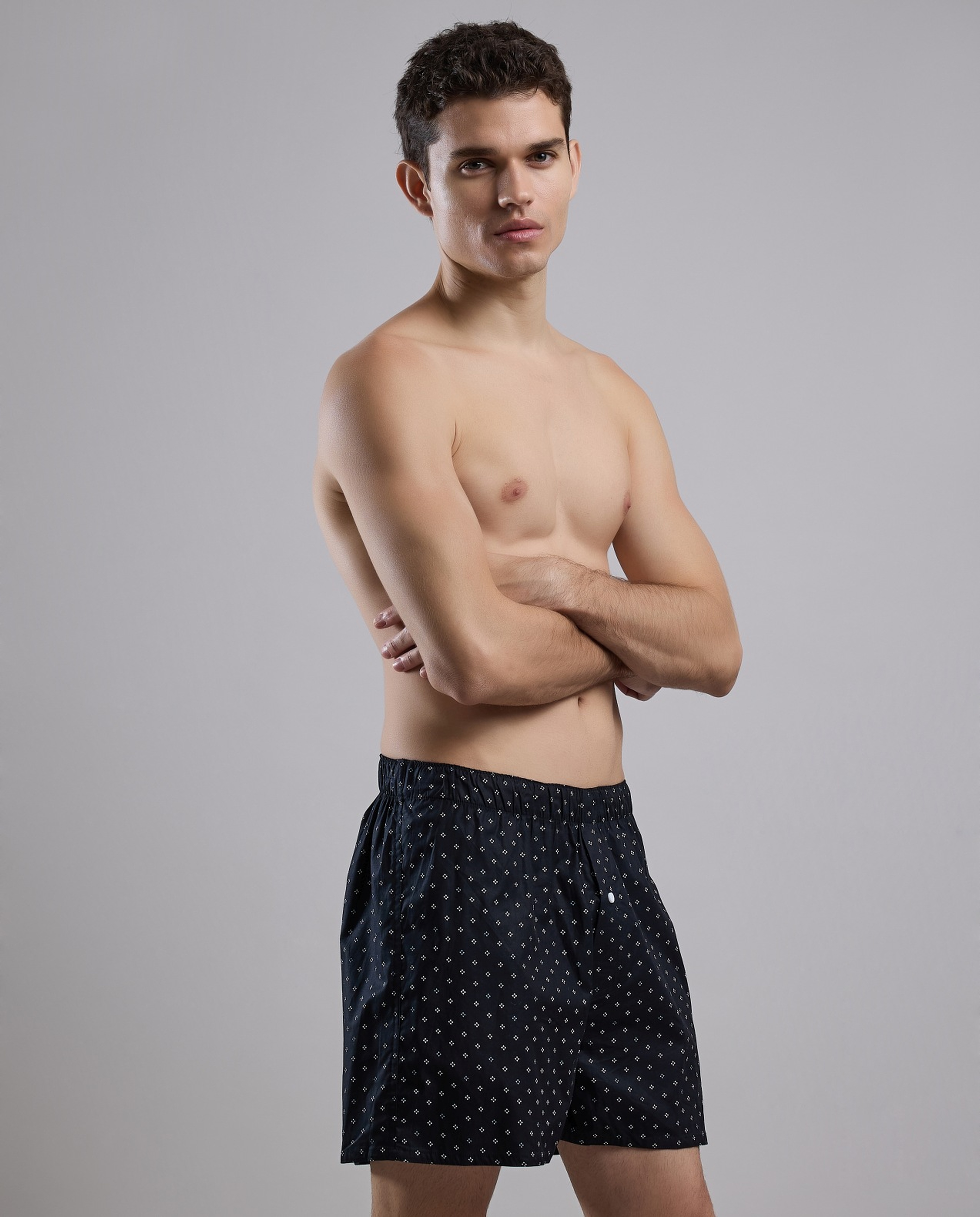 Printed Boxer with Elastic Waist