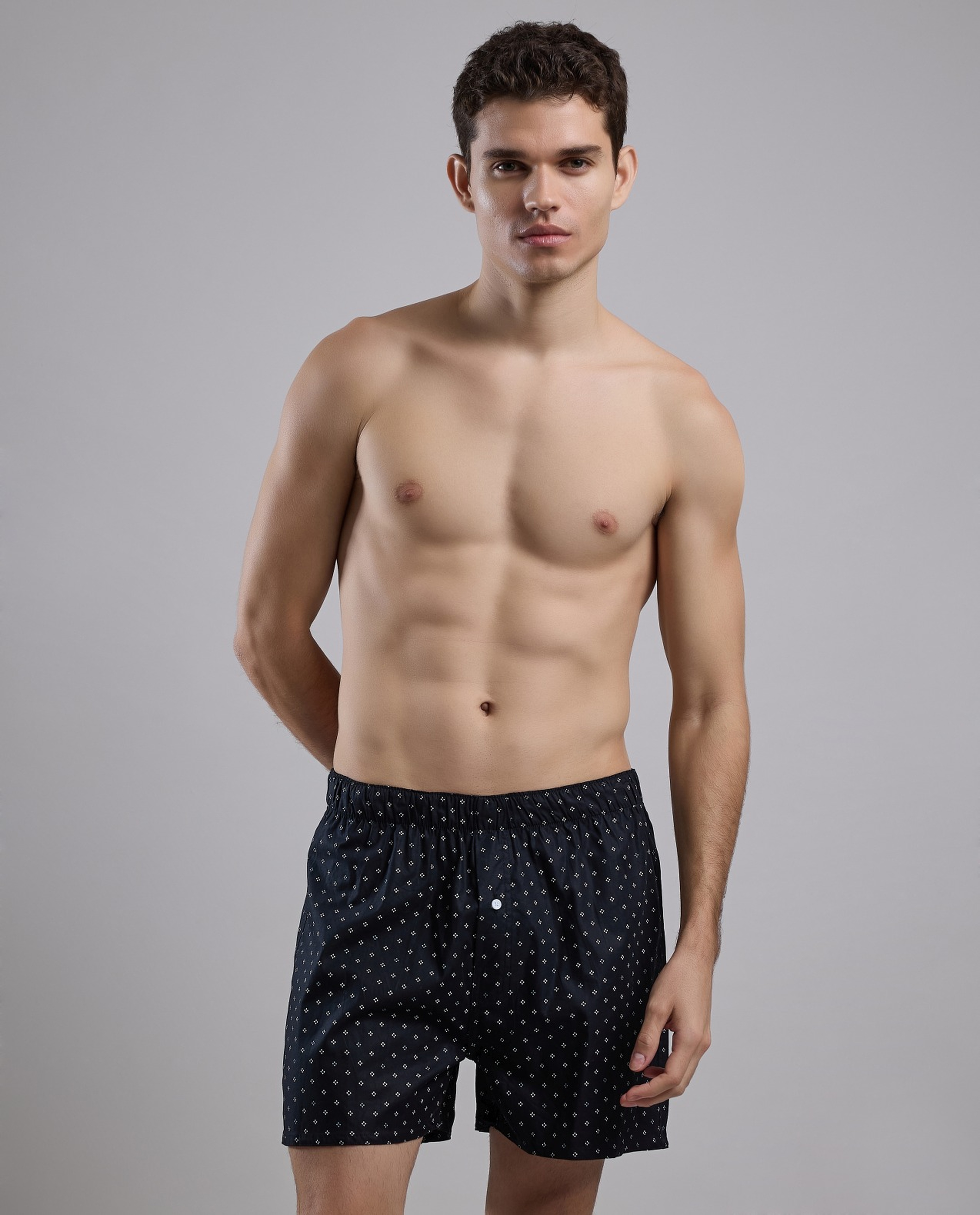 Printed Boxer with Elastic Waist