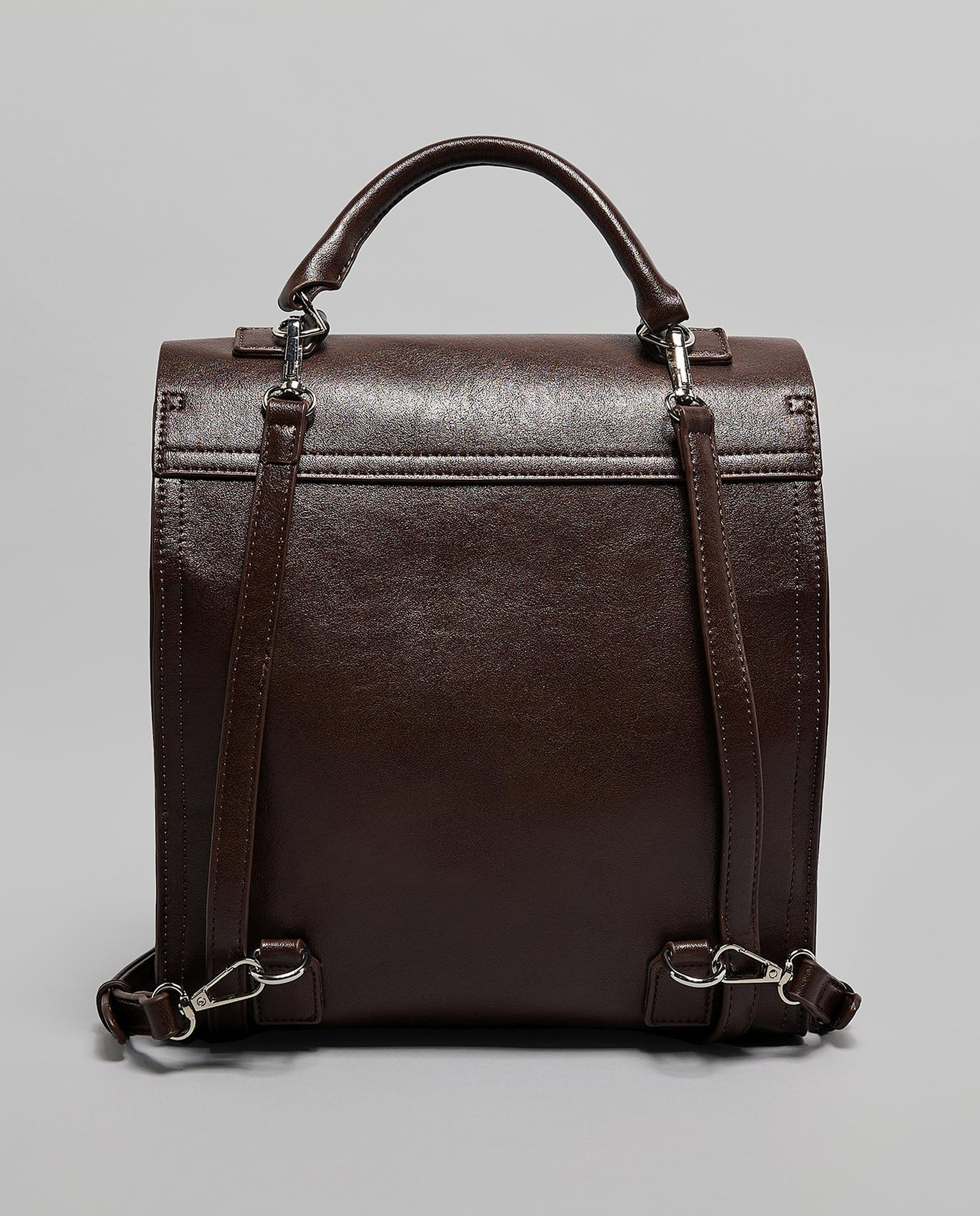 Textured Flap Backpack