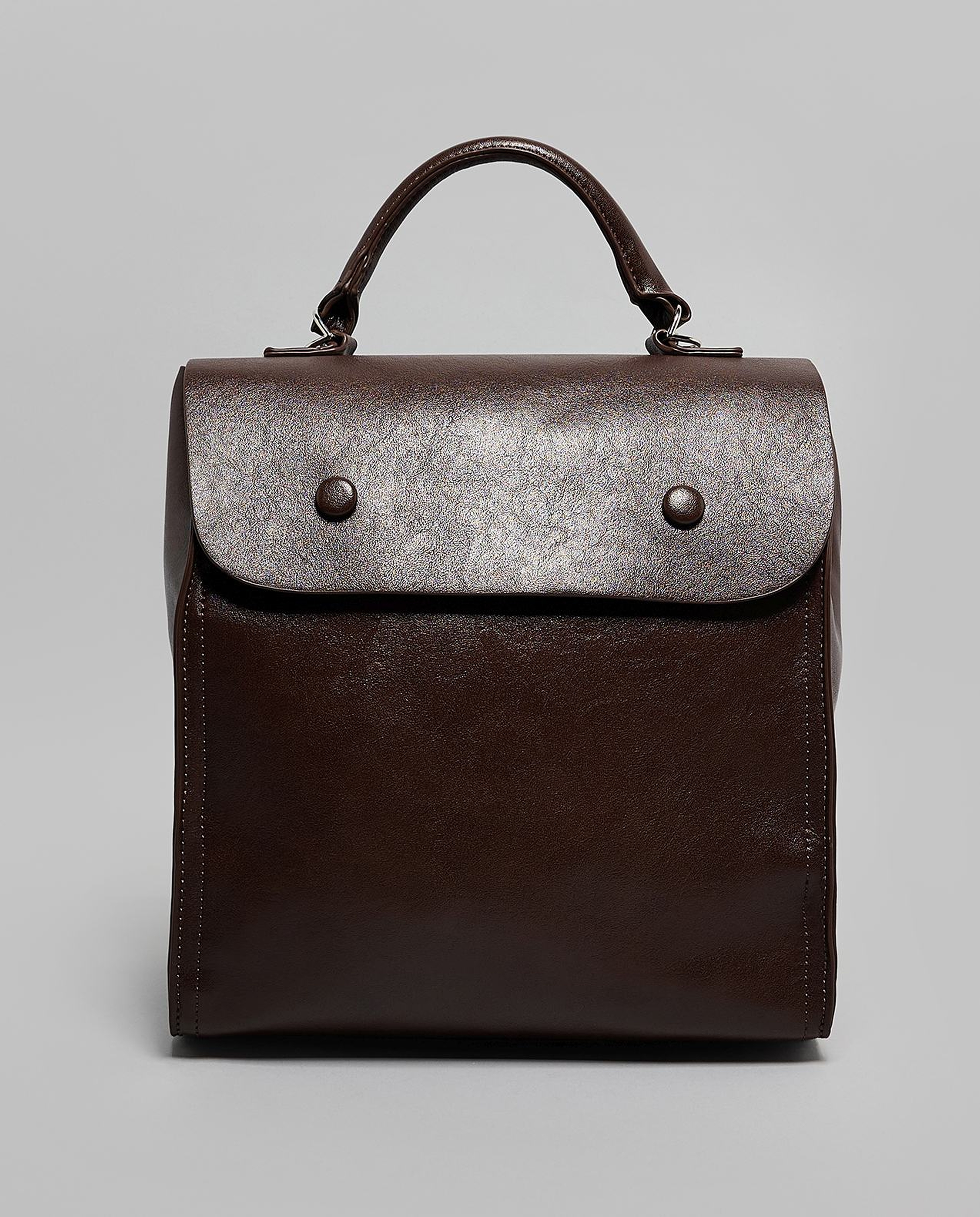 Textured Flap Backpack