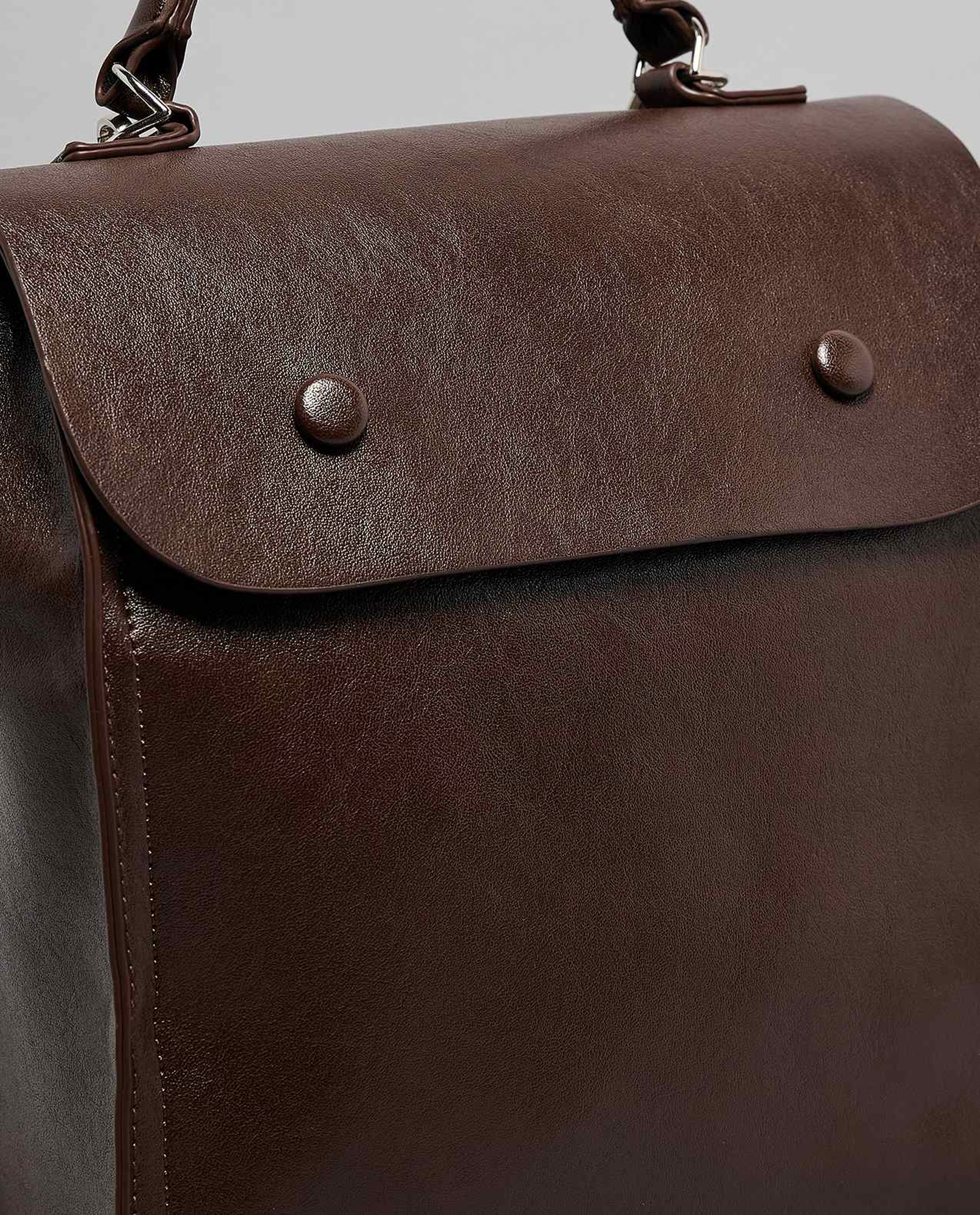 Textured Flap Backpack