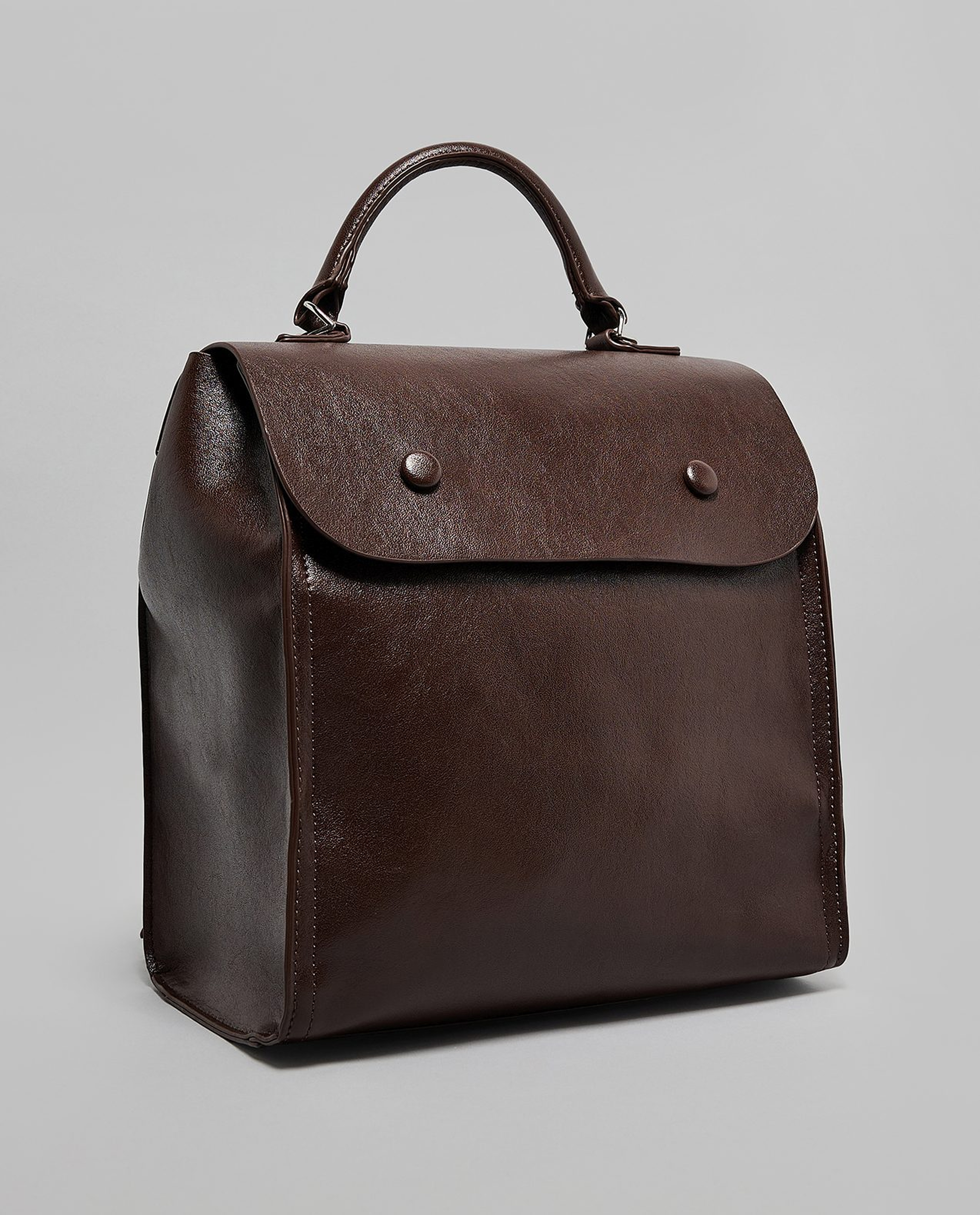 Textured Flap Backpack