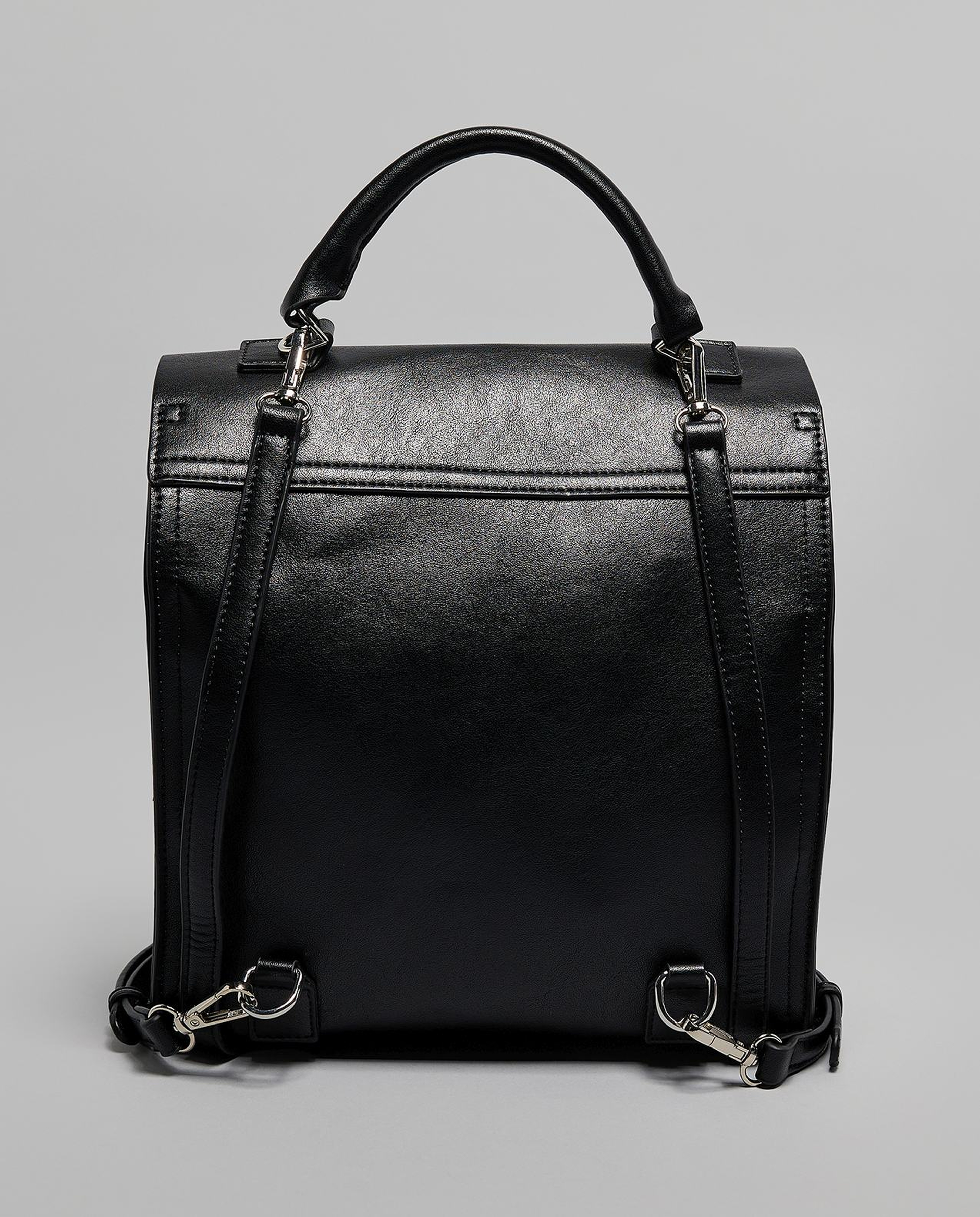 Textured Flap Backpack