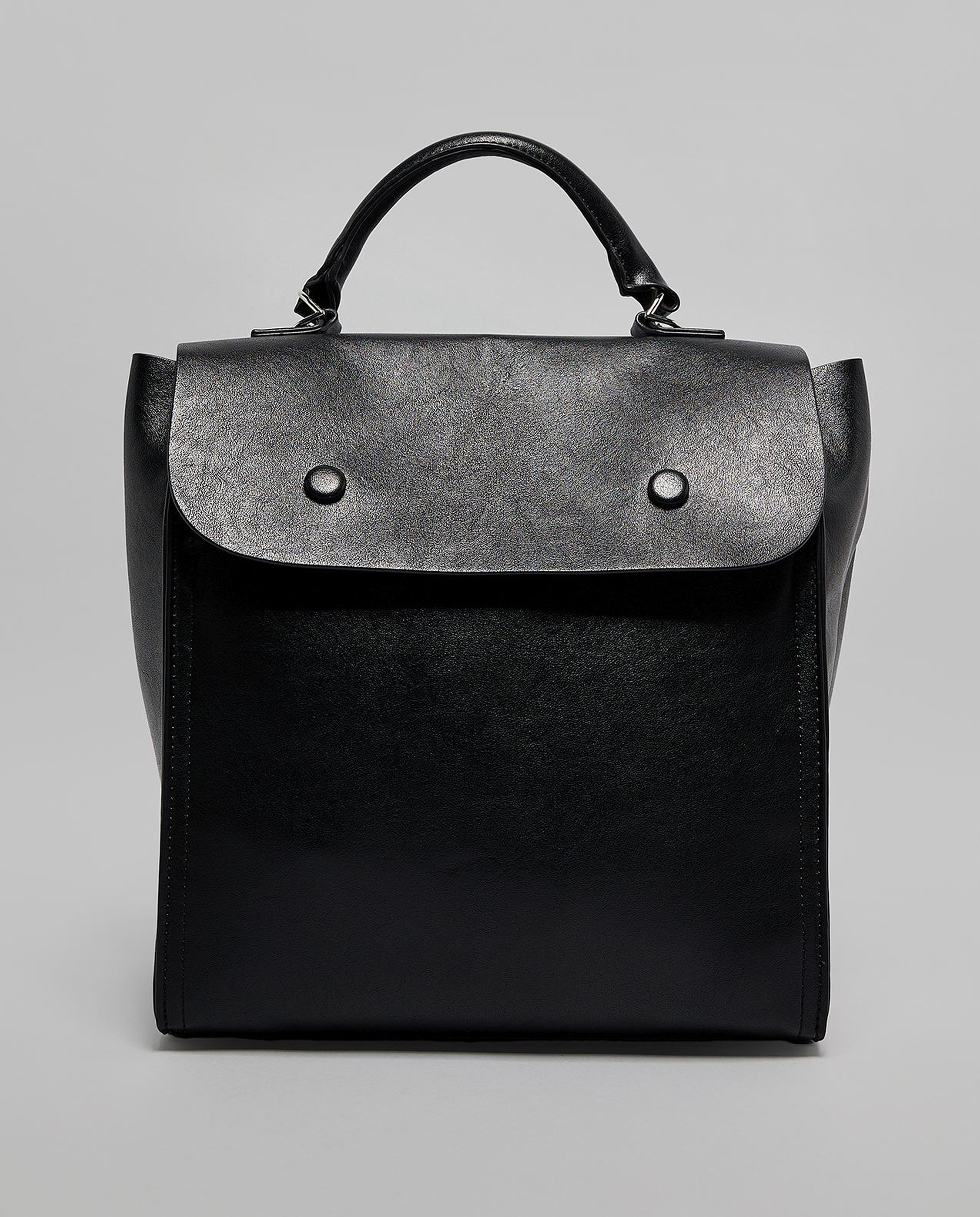 Textured Flap Backpack