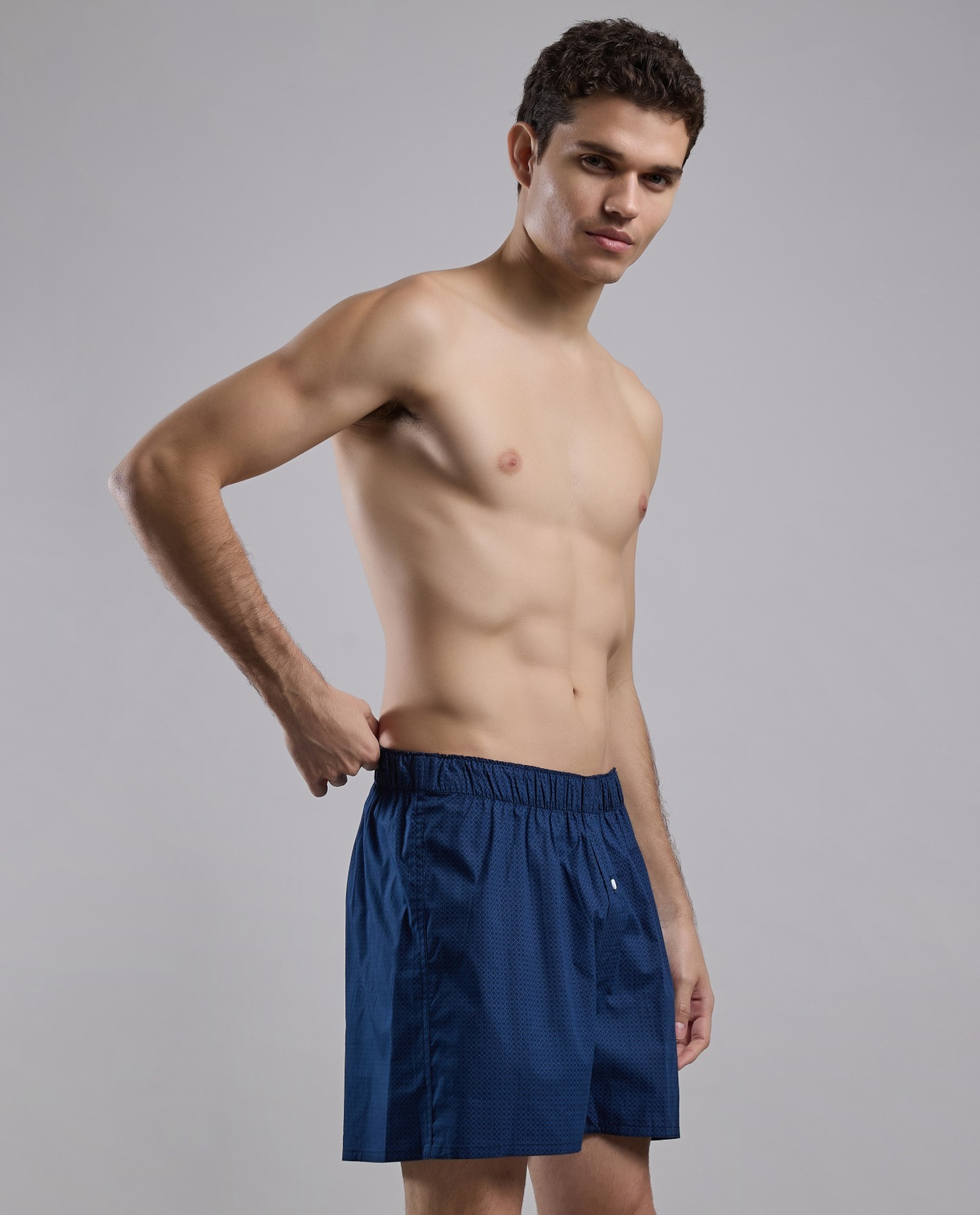 Printed Boxer with Elastic Waist