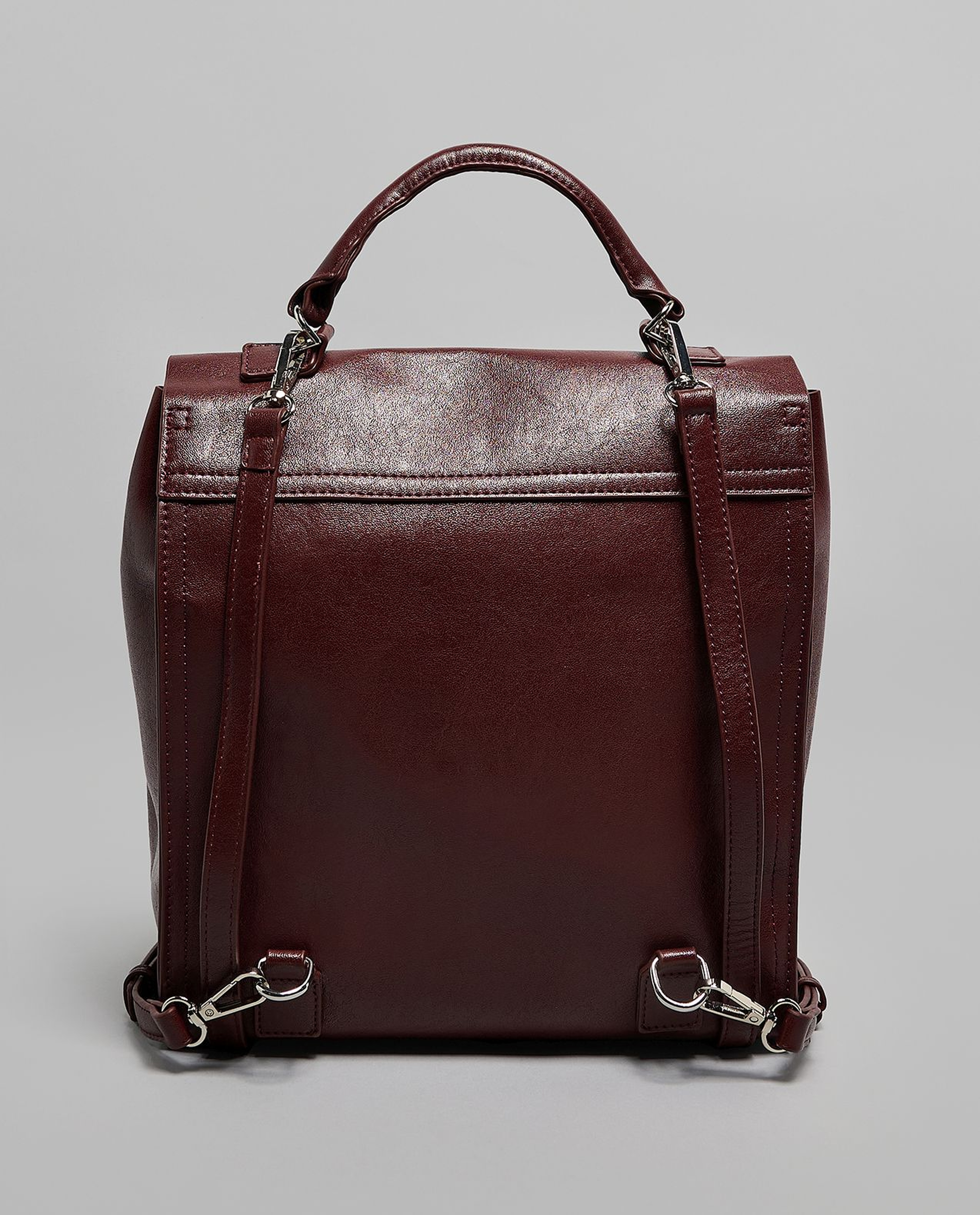 Textured Flap Backpack