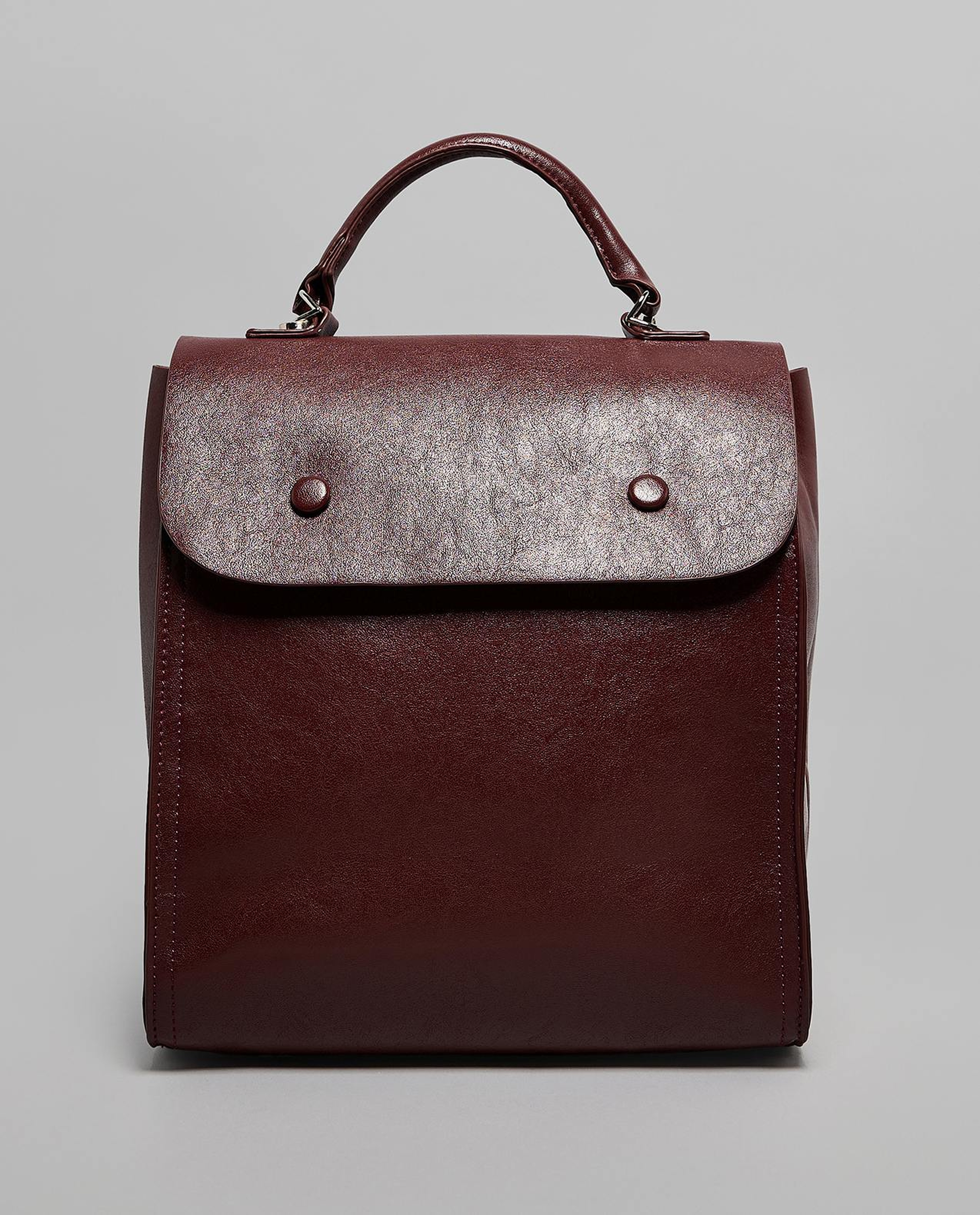 Textured Flap Backpack