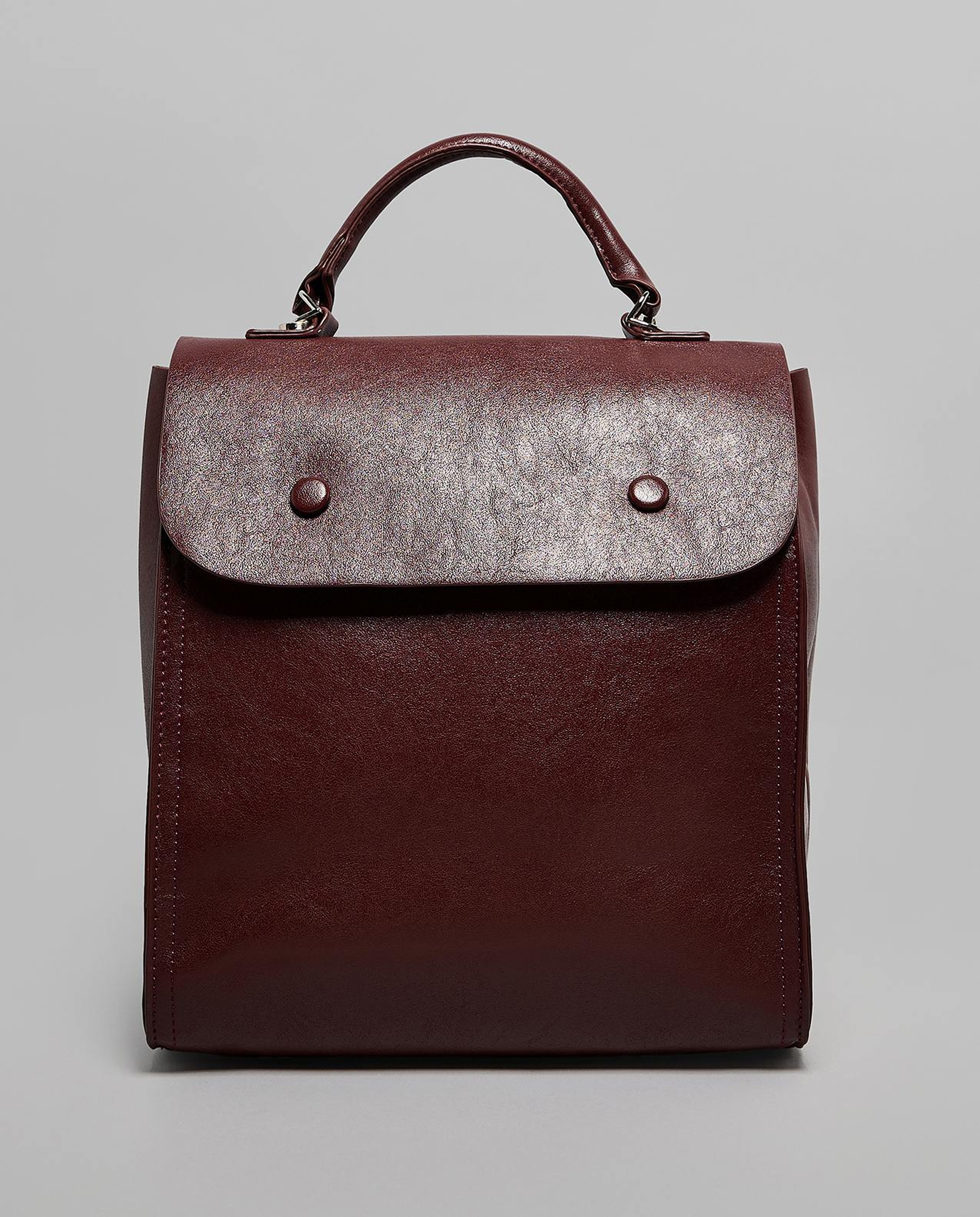 Textured Flap Backpack