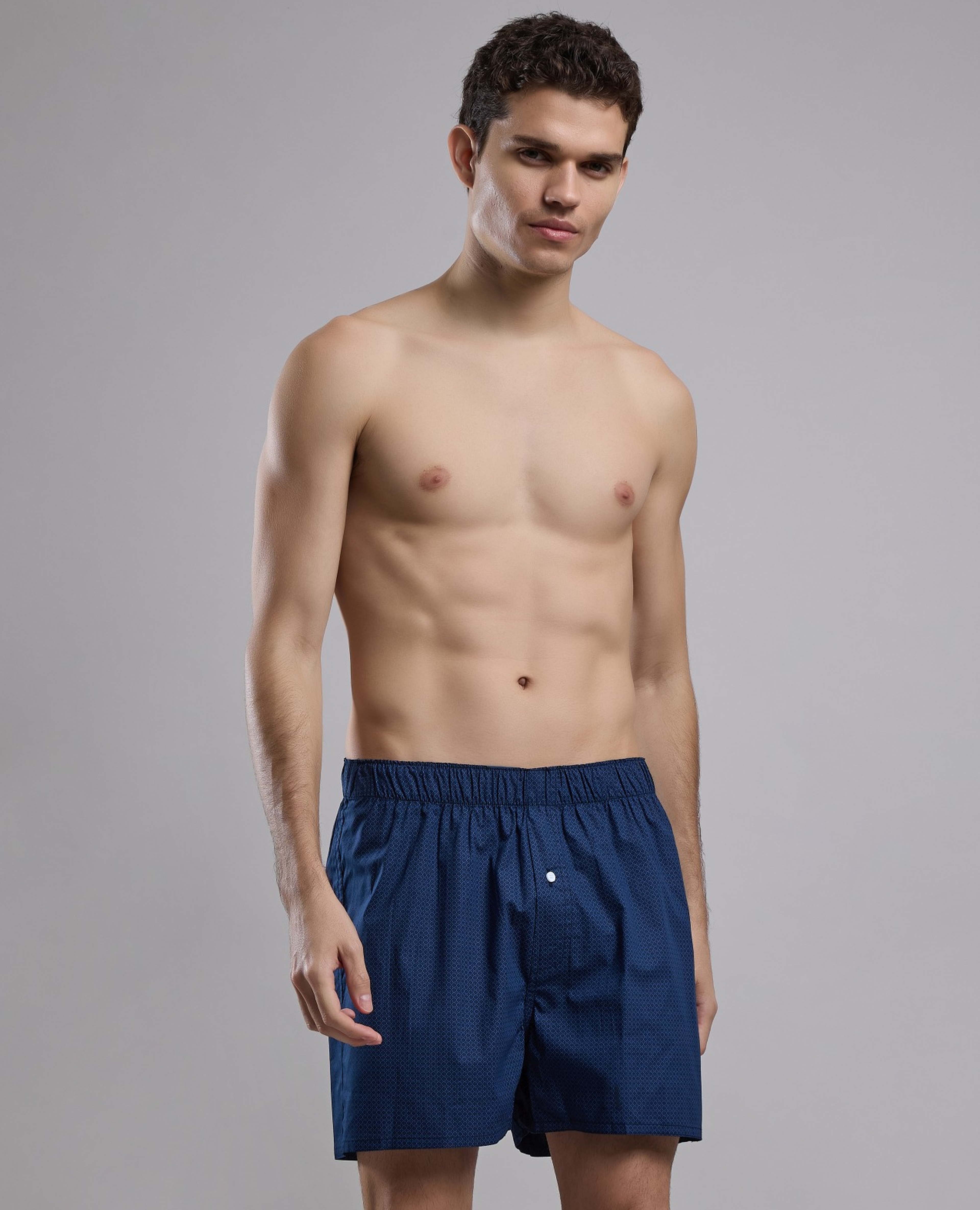 Printed Boxer with Elastic Waist